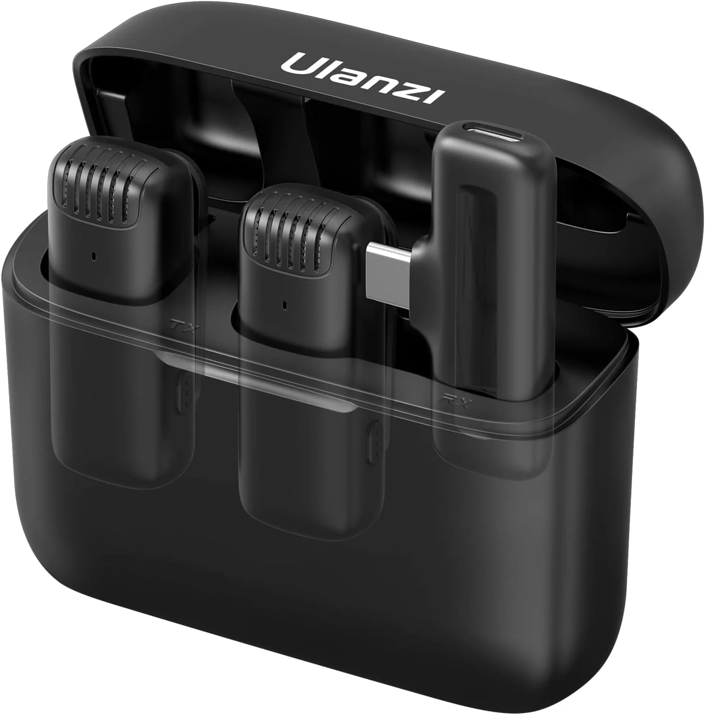 میکروفون یقه ای بی سیم ULANZI J12 برای گوشی USB C، میکروفون 2 در 1 با قابلیت اتصال آسان و کیس شارژ برای ضبط ویدیو، مصاحبه، یوتیوبرها و ولاگرها، برد انتقال 20 متری، بلوتوث میکروفون یقه ای بی سیم ULANZI J12 برای گوشی USB C، میکروفون 2 در 1 با قابلیت اتصال آسان و کیس شارژ برای ضبط ویدیو، مصاحبه، یوتیوبرها و ولاگرها، برد انتقال 20 متری، بلوتوث
