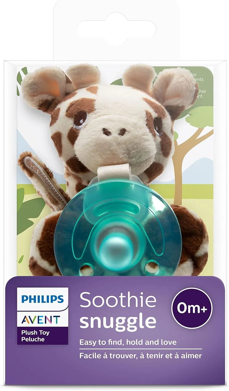 نگهدارنده پستانک نرم و بغل کردنی Philips AVENT Soothie با پستانک جداشدنی، 0+ ماه، زرافه، SCF347/01 - 1 عدد (بسته 1 عددی) نگهدارنده پستانک نرم و بغل کردنی Philips AVENT Soothie با پستانک جداشدنی، 0+ ماه، زرافه، SCF347/01 - 1 عدد (بسته 1 عددی)