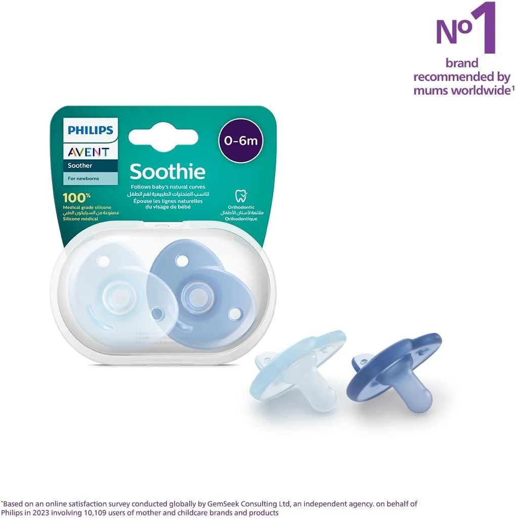 فیلیپس اونت پستانک ارتودنسی 0-6 ماه مدل SOOTHIE بسته 2 عددی فیلیپس اونت پستانک ارتودنسی 0-6 ماه مدل SOOTHIE بسته 2 عددی