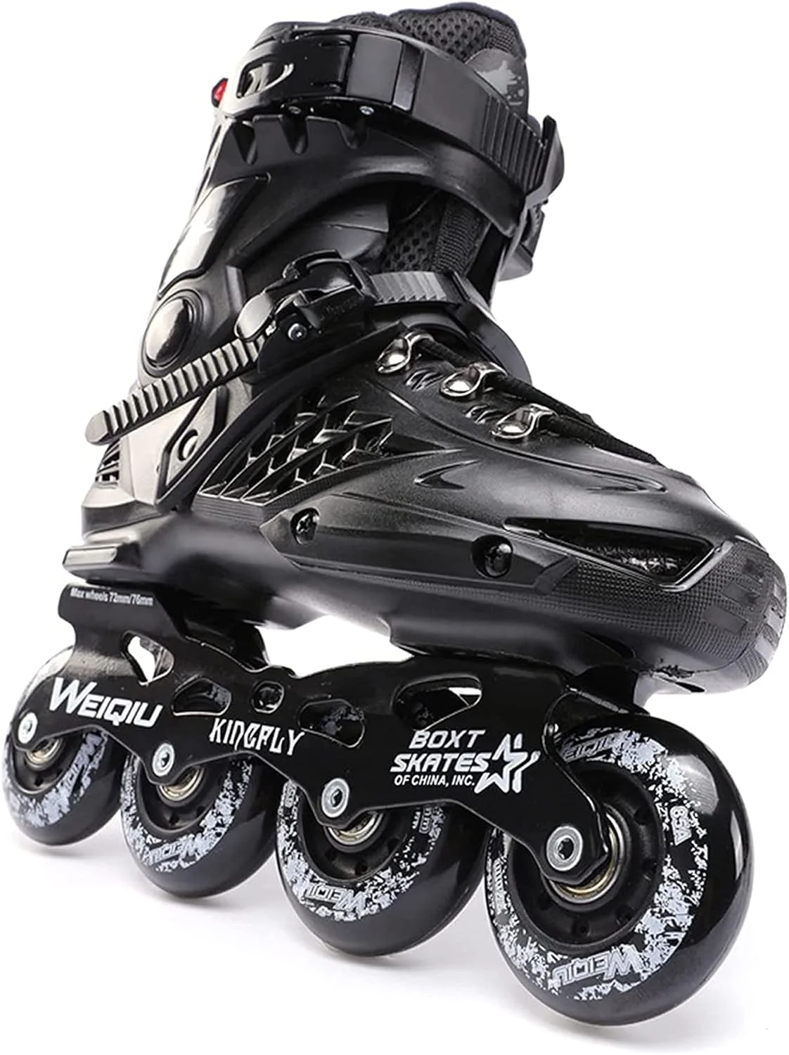 اسکیت های غلتکی حرفه ای HIHELO برای زنان و مردان بزرگسال، کفش های اسکیت تهاجمی تک ردیفه برای فضای باز و داخل سالن، چکمه های غلتکی مبتدی برای تناسب اندام ورزشی