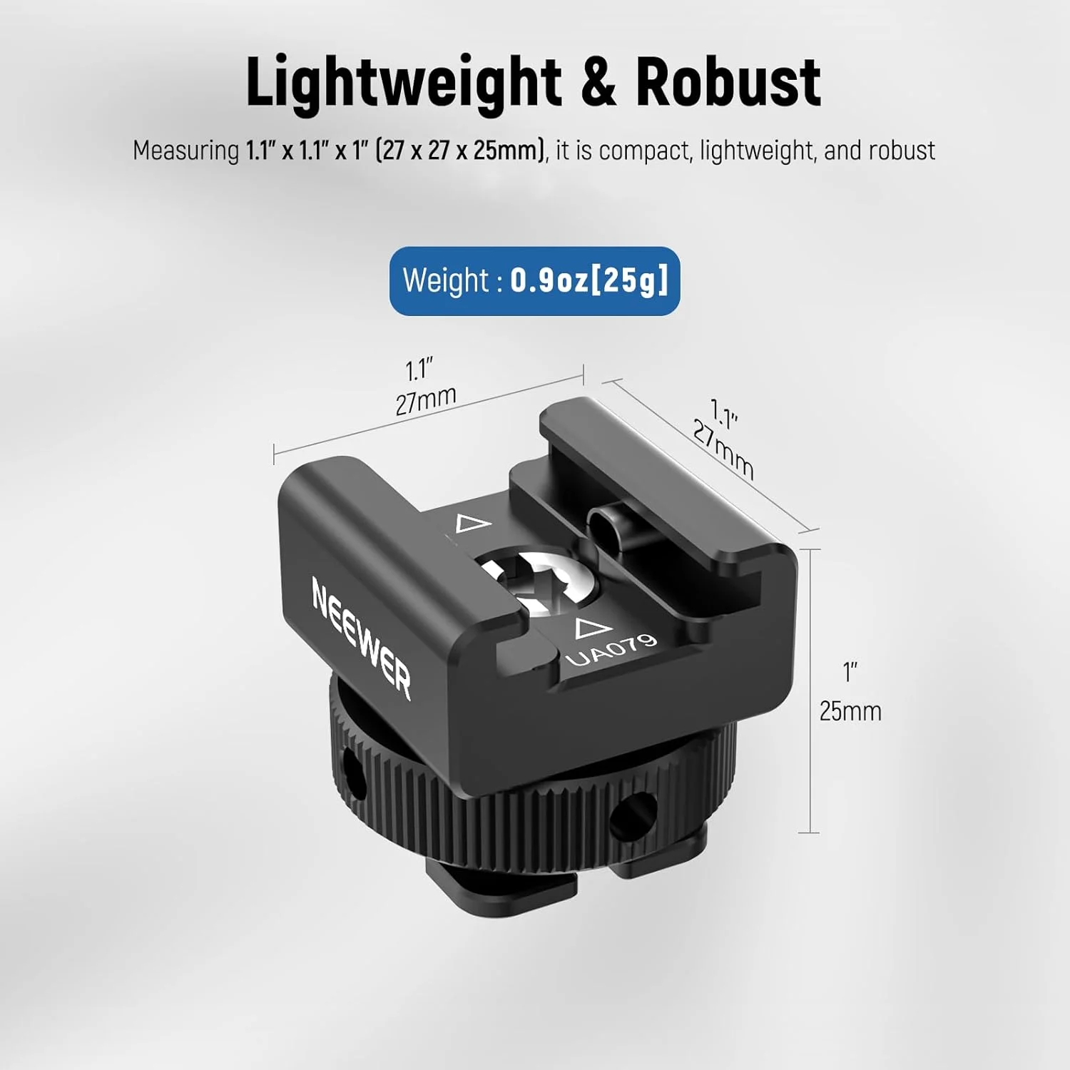 آداپتور مانت کفشک سرد NEEWER سازگار با DJI Mic 2 Rode Wireless GO II Hollyland Saramonic میکروفون مینی بی سیم NEEWER، طراحی تماس افست ضد تداخل برای فلاش اسپیدلایت، UA079 آداپتور مانت کفشک سرد NEEWER سازگار با DJI Mic 2 Rode Wireless GO II Hollyland Saramonic میکروفون مینی بی سیم NEEWER، طراحی تماس افست ضد تداخل برای فلاش اسپیدلایت، UA079