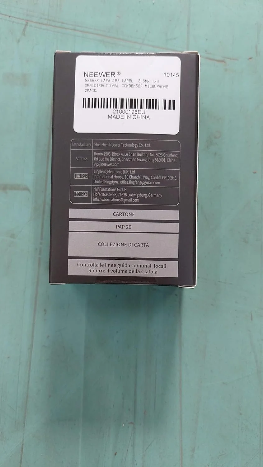 میکروفون یقه ای NEEWER CM5 (2 عدد) مینی کندانسور اومنی دایرکشنال گیره ای با کابل 1.2 متری TRS 3.5 میلی متری سازگار با Rode Wireless GO II 2 DJI Camera Transmitter، 1 عدد پارچه تمیز کننده میکروفون یقه ای NEEWER CM5 (2 عدد) مینی کندانسور اومنی دایرکشنال گیره ای با کابل 1.2 متری TRS 3.5 میلی متری سازگار با Rode Wireless GO II 2 DJI Camera Transmitter، 1 عدد پارچه تمیز کننده
