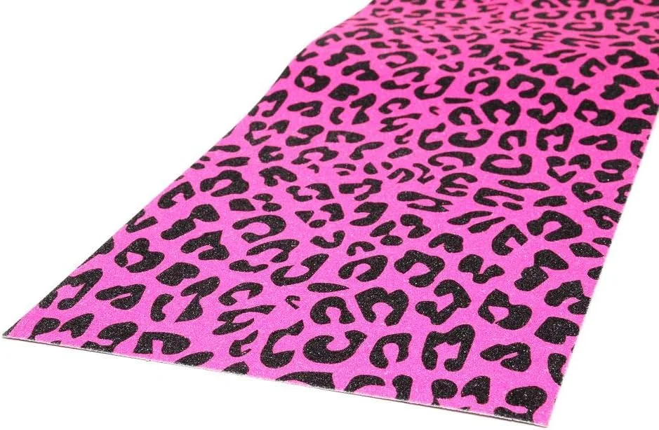 گریپ تیپ اسکیت برد Venom، گریپ تیپ حرفه ای با دوام طولانی برای اسکیت برد، 9" x 33" - گریپ تیپ اسکیت برد برای تخته های اسکیت برد - لوازم جانبی اسکیت برد - پلنگی نئون صورتی