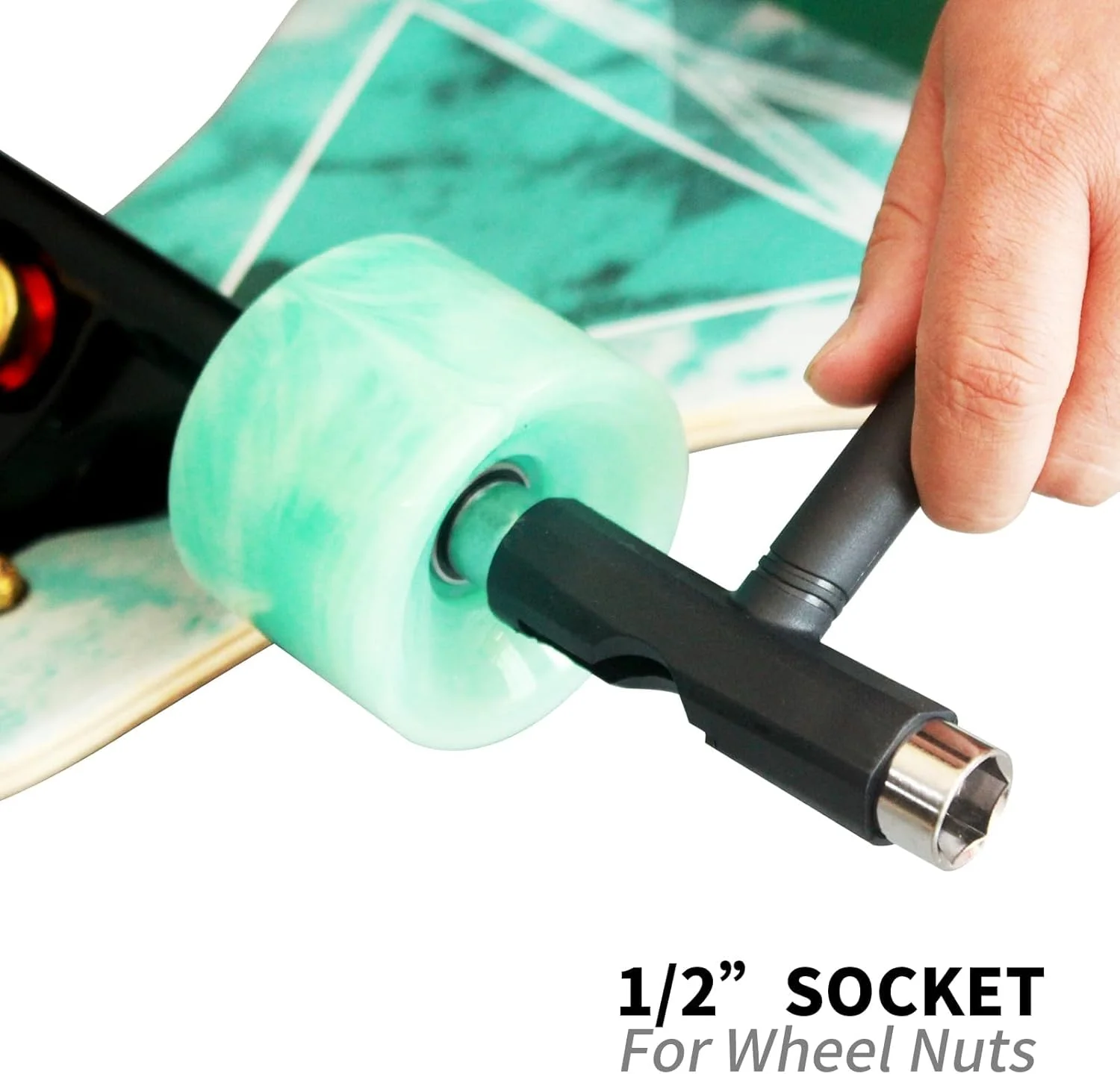 ابزار چند منظوره اسکیت قابل حمل Tazweeq، لوازم جانبی ابزار با آچار آلن نوع T و پیچ گوشتی سر فیلیپس نوع L برای تنظیم و سفت کردن چرخ های اسکیت بورد/لانگ بورد