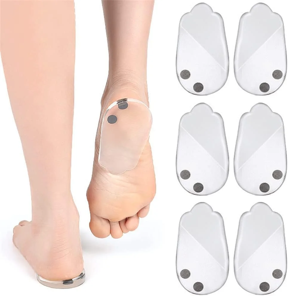 کفی اصلاح کننده پا مدل O/X، 3 جفت کفی ژله ای نرم طبی با آهنربا، کفی گوه ای پاشنه داخلی جانبی، پد پاشنه برای تراز کردن پا، درد زانو، پاهای پرانتزی (L)