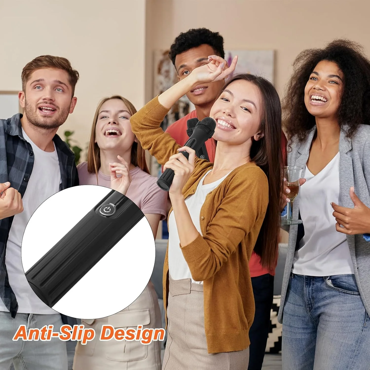 کاور سیلیکونی میکروفون بی سیم JBL، بسته 2 عددی محافظ ضد لغزش میکروفون با میله پایه، پایه مشکی برای استیج، دیسکو، مهمانی، برنامه تلویزیونی کاور سیلیکونی میکروفون بی سیم JBL، بسته 2 عددی محافظ ضد لغزش میکروفون با میله پایه، پایه مشکی برای استیج، دیسکو، مهمانی، برنامه تلویزیونی