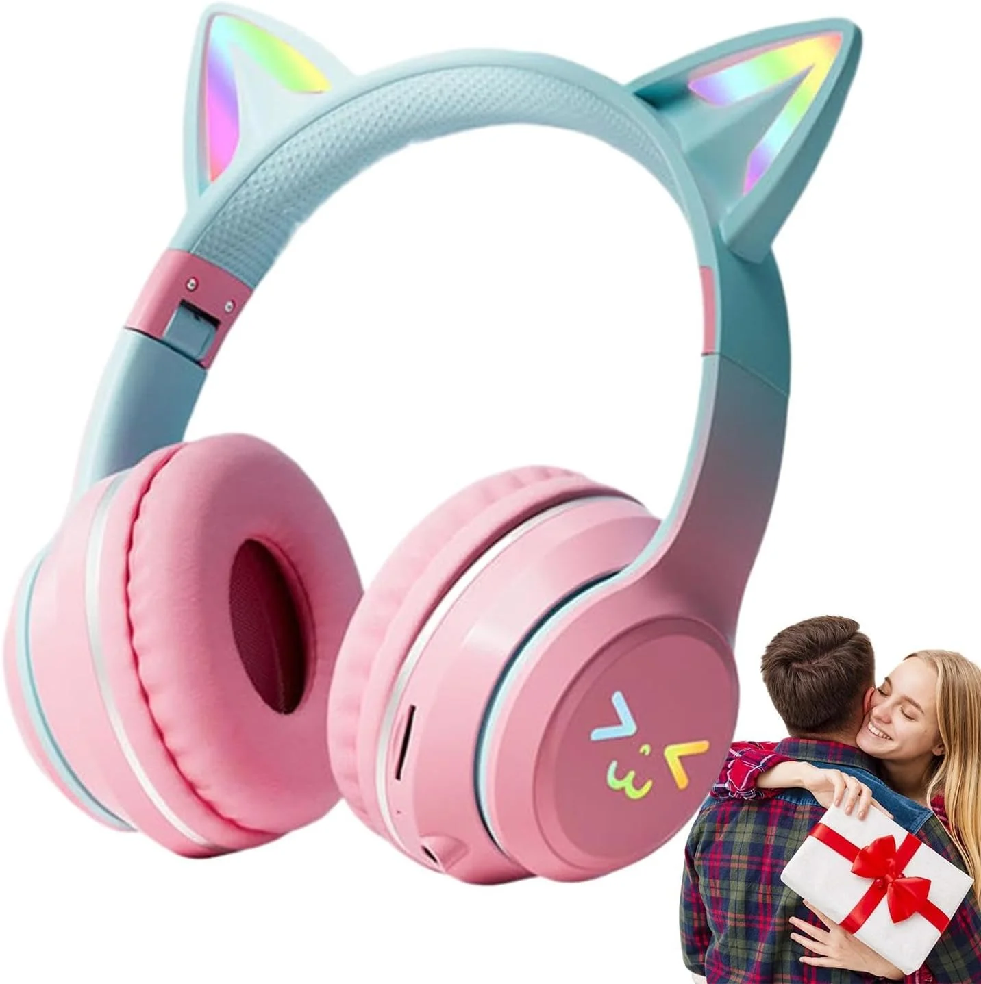 هدفون گوش گربه ای برای کودکان، هدفون کودکانه با میکروفون و چراغ های گوش گربه ای، هدست بلوتوث بی سیم، هدفون حذف نویز برای کودکان دختر نوجوان و بزرگسالان برای مدرسه، آموزش آنلاین از راه دور هدفون گوش گربه ای برای کودکان، هدفون کودکانه با میکروفون و چراغ های گوش گربه ای، هدست بلوتوث بی سیم، هدفون حذف نویز برای کودکان دختر نوجوان و بزرگسالان برای مدرسه، آموزش آنلاین از راه دور