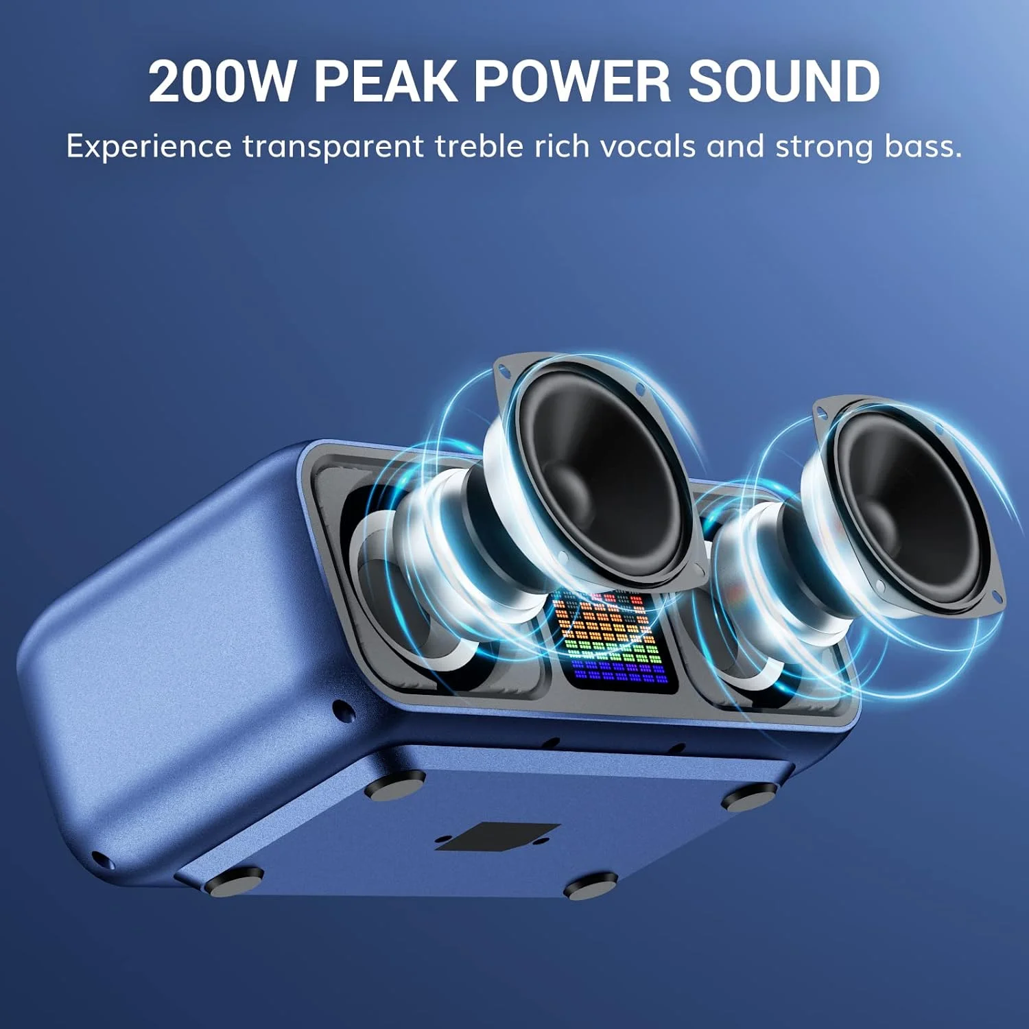 دستگاه کارائوکه TONOR، بلندگوی بلوتوث بزرگ با 2 میکروفون بی سیم، سیستم PA برای عروسی، پیک نیک، مهمانی های خانگی و فضای باز، چراغ های LED، سازگار با USB/TF/Android/iPad/TV/PC، K9