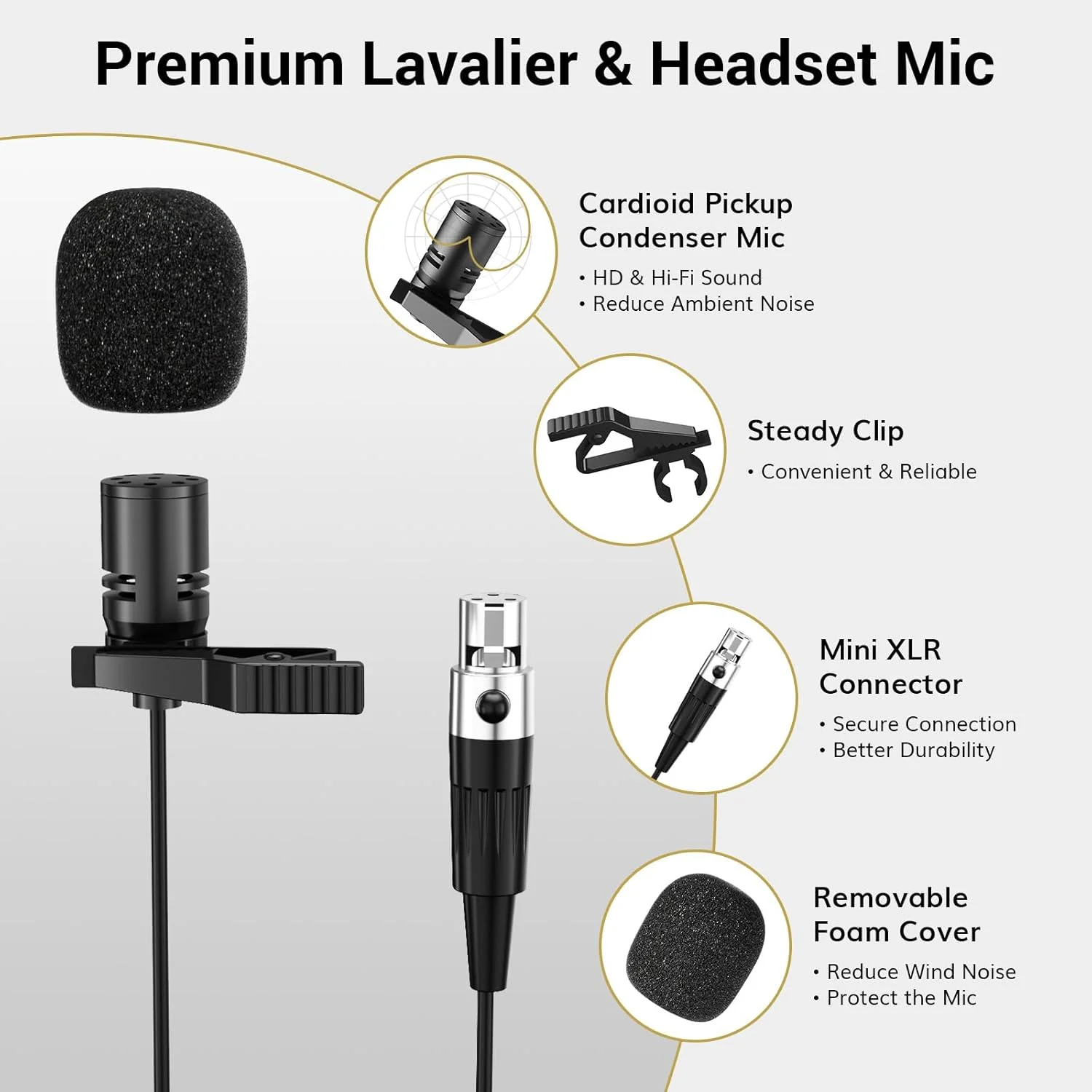سیستم میکروفون بی سیم UHF تونور با دو میکروفون هدست/میکروفون یقه ای لاوالیر، فرستنده های Bodypack، گیرنده مینی قابل شارژ، 2x15 کانال برد 200 فوت، برای ضبط سخنرانی بلندگوی PA سیستم میکروفون بی سیم UHF تونور با دو میکروفون هدست/میکروفون یقه ای لاوالیر، فرستنده های Bodypack، گیرنده مینی قابل شارژ، 2x15 کانال برد 200 فوت، برای ضبط سخنرانی بلندگوی PA