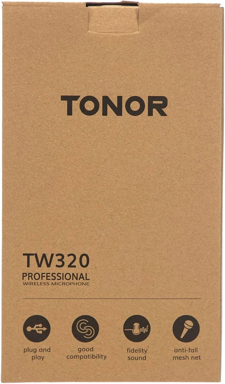 میکروفون بی سیم TONOR، سیستم میکروفون دینامیکی قابل حمل UHF در فلز بی سیم، خروجی 1/4 اینچی برای آمپلی فایر میکروفون بی سیم TONOR، سیستم میکروفون دینامیکی قابل حمل UHF در فلز بی سیم، خروجی 1/4 اینچی برای آمپلی فایر