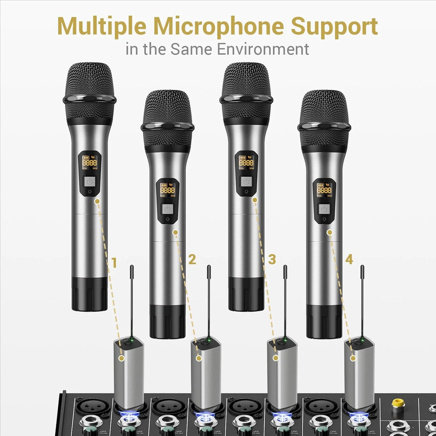 میکروفون بی سیم TONOR، سیستم میکروفون دستی بلوتوثی فلزی UHF با گیرنده قابل شارژ، برای کارائوکه، آواز خواندن، مهمانی، عروسی، دی جی، سخنرانی، 200 فوت (TW-620) میکروفون بی سیم TONOR، سیستم میکروفون دستی بلوتوثی فلزی UHF با گیرنده قابل شارژ، برای کارائوکه، آواز خواندن، مهمانی، عروسی، دی جی، سخنرانی، 200 فوت (TW-620)