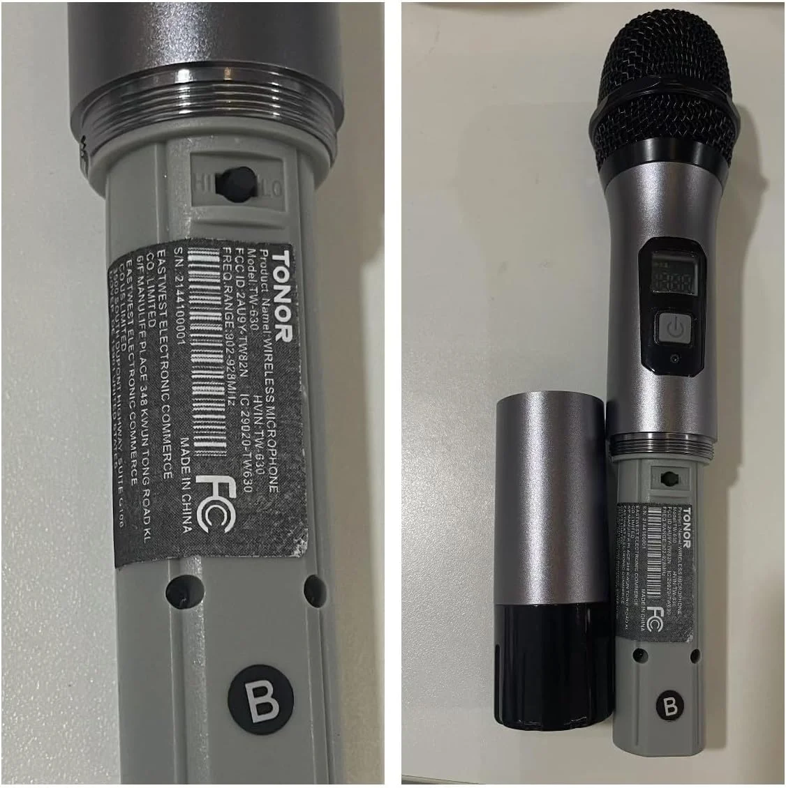 میکروفون بی سیم TONOR TW630، سیستم میکروفون دینامیکی فلزی دوگانه UHF با گیرنده قابل شارژ، برای آواز کارائوکه، عروسی، دی جی، مهمانی، سخنرانی، کلیسا، استفاده در کلاس، 200 فوت، نقره ای میکروفون بی سیم TONOR TW630، سیستم میکروفون دینامیکی فلزی دوگانه UHF با گیرنده قابل شارژ، برای آواز کارائوکه، عروسی، دی جی، مهمانی، سخنرانی، کلیسا، استفاده در کلاس، 200 فوت، نقره ای