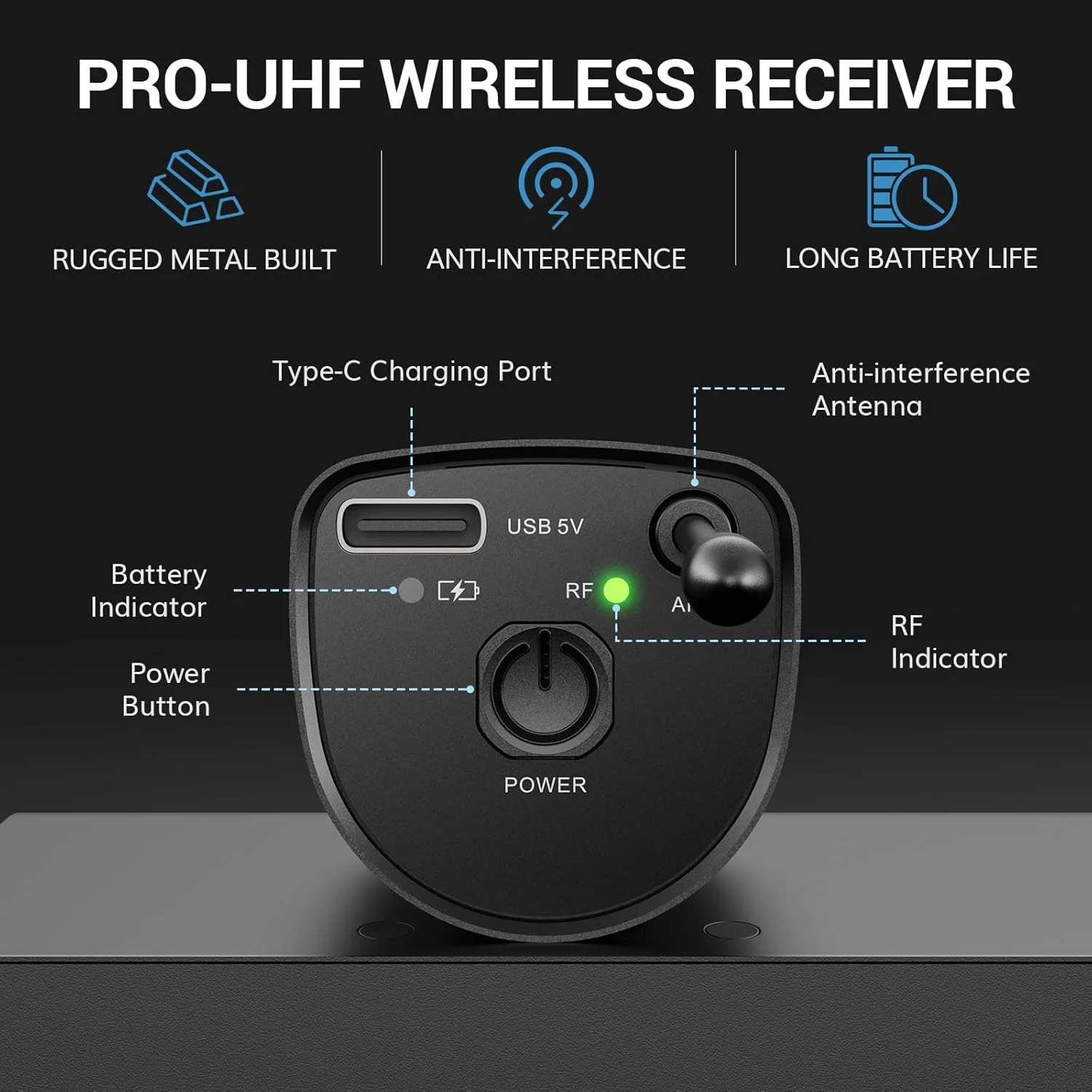 میکروفون های بی سیم TONOR، میکروفون کارائوکه بی سیم قابل شارژ UHF، میکروفون های حرفه ای دینامیک 2x20 کانال برای آواز خواندن کلیسا عروسی با حجم قابل تنظیم، بی صدا کردن سریع، 262 فوت TW520 میکروفون های بی سیم TONOR، میکروفون کارائوکه بی سیم قابل شارژ UHF، میکروفون های حرفه ای دینامیک 2x20 کانال برای آواز خواندن کلیسا عروسی با حجم قابل تنظیم، بی صدا کردن سریع، 262 فوت TW520