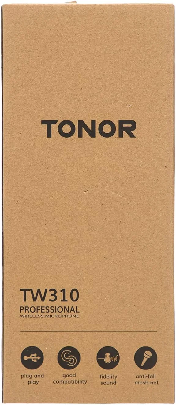 میکروفون بی سیم TONOR، سیستم میکروفون دستی بی سیم فلزی UHF با گیرنده، برای کارائوکه، آواز خواندن، مهمانی، عروسی، دی جی، سخنرانی، 60 متر (TW320) مشکی میکروفون بی سیم TONOR، سیستم میکروفون دستی بی سیم فلزی UHF با گیرنده، برای کارائوکه، آواز خواندن، مهمانی، عروسی، دی جی، سخنرانی، 60 متر (TW320) مشکی