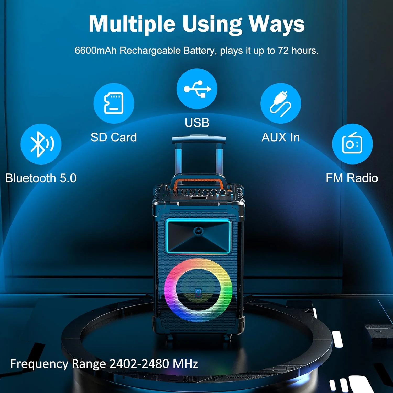 دستگاه کارائوکه JYX، اسپیکر کارائوکه بلوتوث بزرگ 10 اینچی ووفر، اسپیکر میکروفون قابل حمل با 2 میکروفون بی سیم، چراغ های مهمانی، پشتیبانی از برش صدا، TWS/Bluetooth/REC/USB/TF/AUX دستگاه کارائوکه JYX، اسپیکر کارائوکه بلوتوث بزرگ 10 اینچی ووفر، اسپیکر میکروفون قابل حمل با 2 میکروفون بی سیم، چراغ های مهمانی، پشتیبانی از برش صدا، TWS/Bluetooth/REC/USB/TF/AUX