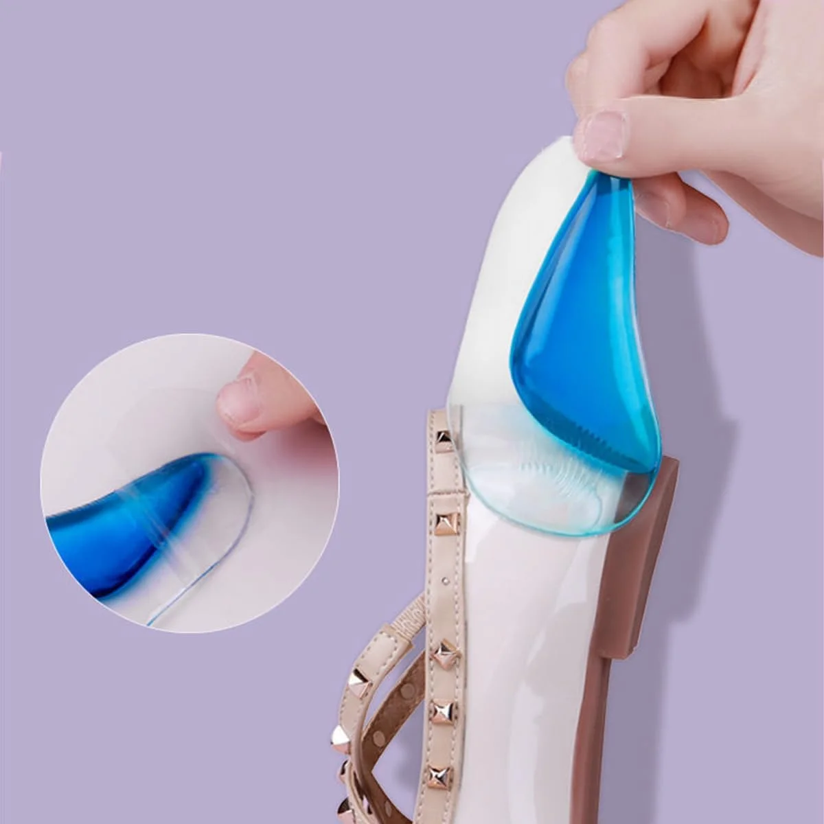 ای سی وی وی 6 جفت کفی طبی برای کف پای صاف، پد کفی ژله ای ارتوتیک برای تسکین درد و فشار، پدهای نرم پا بالشتک های پا درج کفش راحت