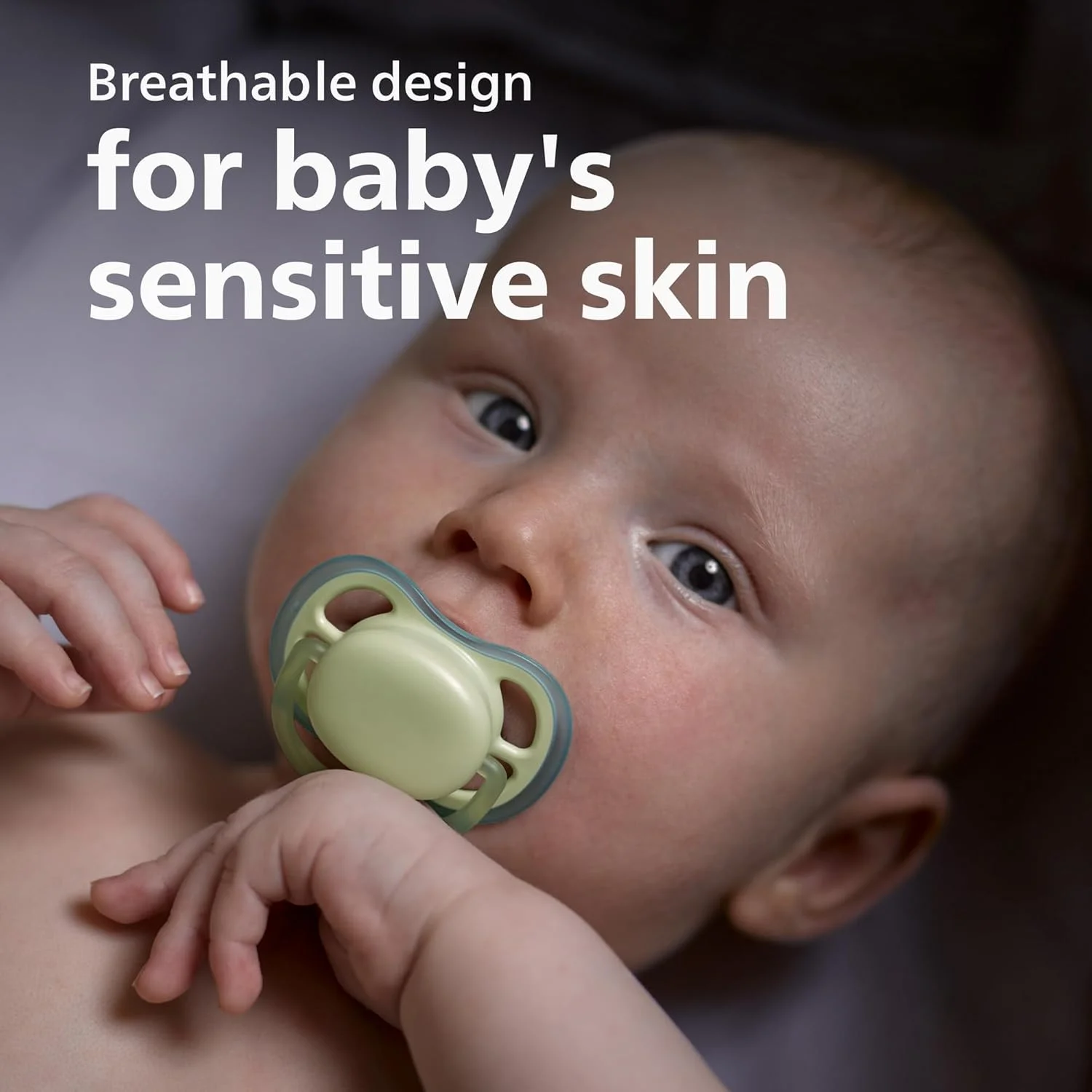 پستانک الترا ایر اونت فیلیپس - 4 عدد پستانک سبک و قابل تنفس برای نوزادان 0 تا 6 ماهه، فاقد BPA با جعبه حمل استریل کننده، SCF085/48