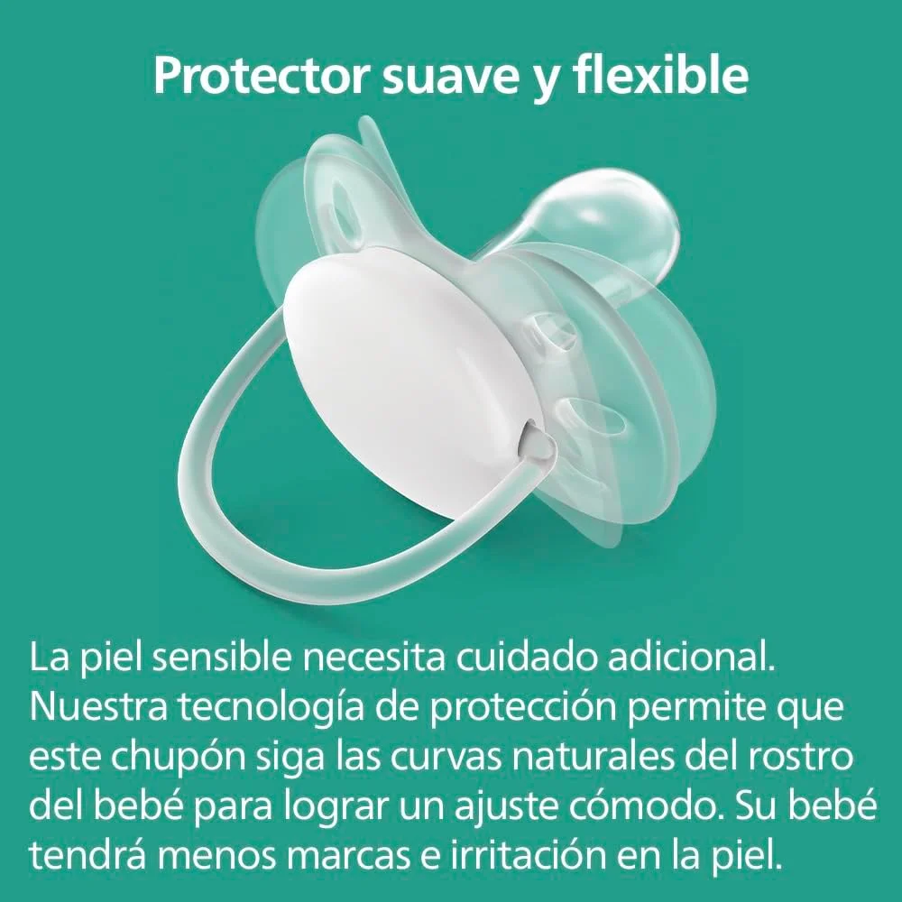 پستانک الترا سافت 2 عددی اونت فیلیپس - پستانک بدون BPA برای نوزادان 0-6 ماهه (مدل SCF091/03)