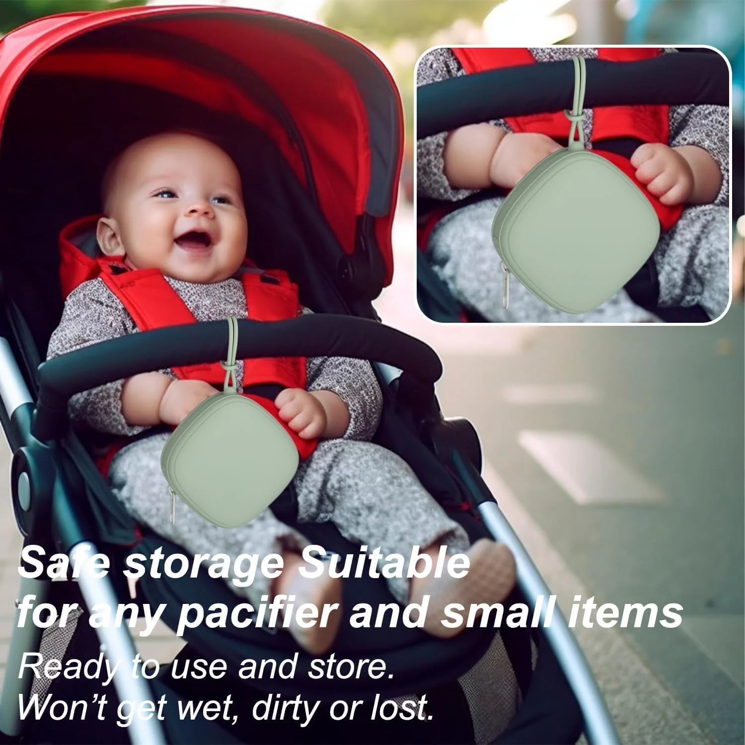 بسته 2 عددی جا پستانکی سیلیکونی BIGTHREE، کیف قابل حمل برای پستانک، مناسب برای کیف لوازم کودک و کالسکه، کیف سیلیکونی مسافرتی برای پستانک کودک، لوازم جانبی پستانک برای پسران و دختران (سبز + آبی) بسته 2 عددی جا پستانکی سیلیکونی BIGTHREE، کیف قابل حمل برای پستانک، مناسب برای کیف لوازم کودک و کالسکه، کیف سیلیکونی مسافرتی برای پستانک کودک، لوازم جانبی پستانک برای پسران و دختران (سبز + آبی)