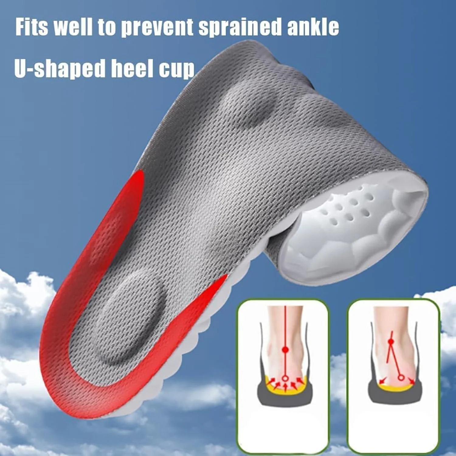 کفی طبی فوت استر، کفی کفش فوم نرم و تنفسی، کفی های ماساژ ارتوپدی فوت استریپس با پشتیبانی از قوس (A+ 4 جفت، 37-38) کفی طبی فوت استر، کفی کفش فوم نرم و تنفسی، کفی های ماساژ ارتوپدی فوت استریپس با پشتیبانی از قوس (A+ 4 جفت، 37-38)