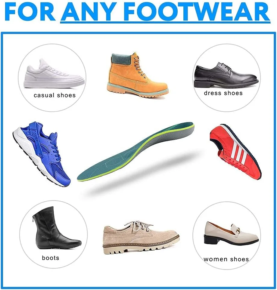 کفی طبی ارتوتیک برای پلانتار فاسایتی، پشتیبانی از قوس پا، تسکین درد پاشنه پا، جذب شوک، کفی راحت، سبز، سایز UK-7-26CM--10.25" کفی طبی ارتوتیک برای پلانتار فاسایتی، پشتیبانی از قوس پا، تسکین درد پاشنه پا، جذب شوک، کفی راحت، سبز، سایز UK-7-26CM--10.25"