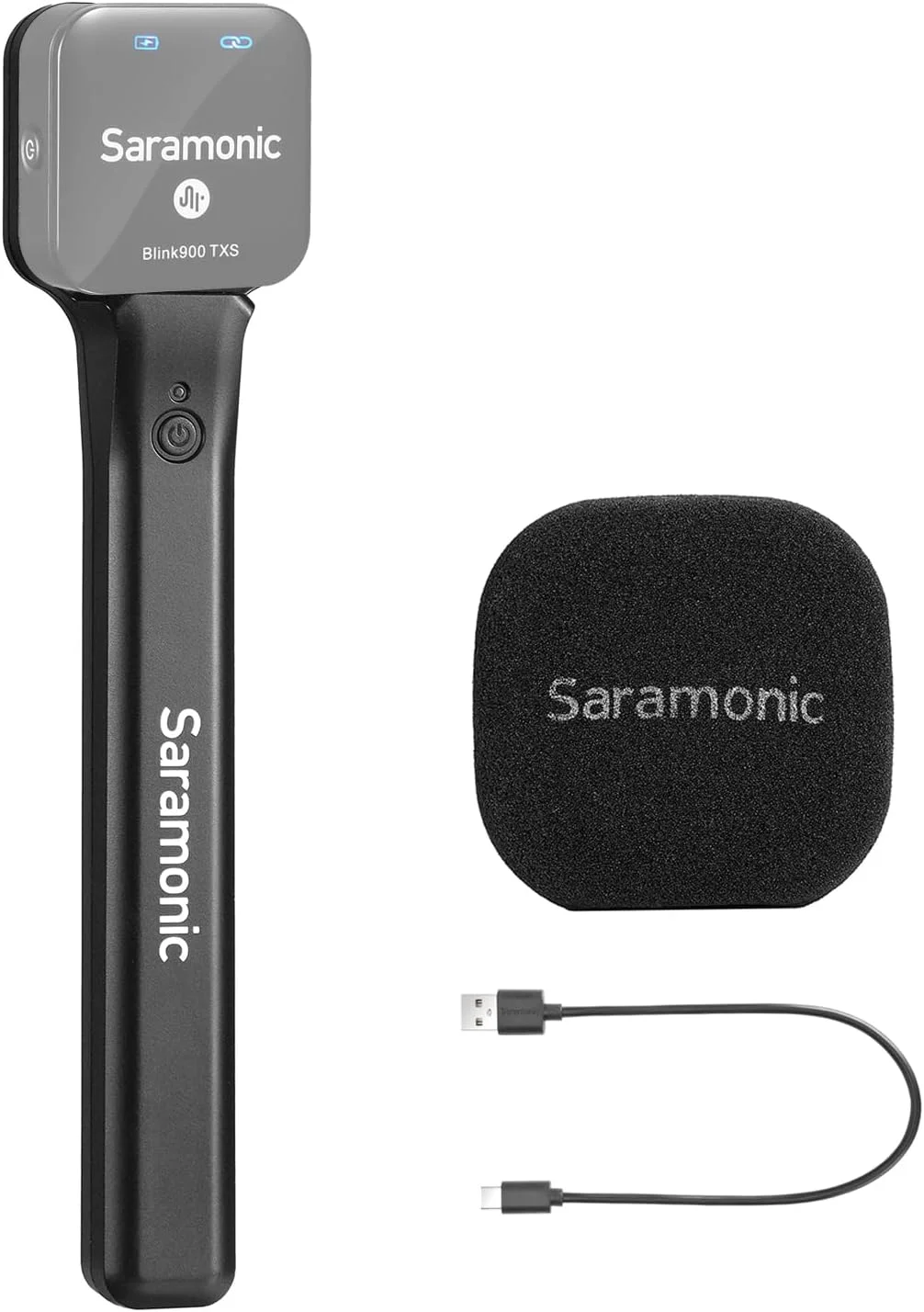 نگهدارنده میکروفون دستی بی سیم Saramonic، پایه میکروفون Blink900 HMS برای فرستنده Blink900 S1/S2/S3/S4/S5/S6، مناسب مصاحبه، فیلم گزارش، استیج، بلندگو، آمپلی فایر، میکسر، آیفون، دوربین، لپ تاپ