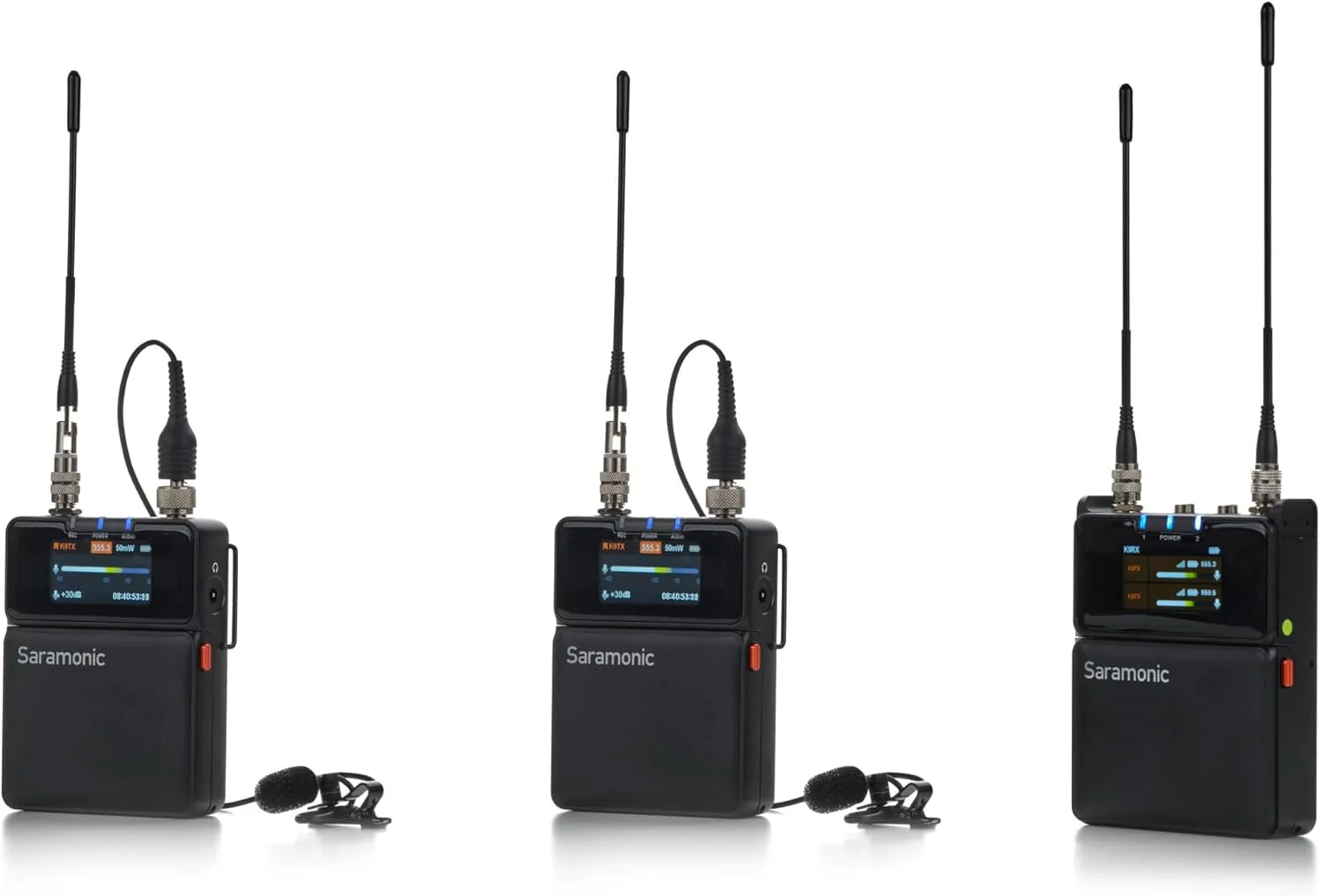 سیستم میکروفون بی سیم دوگانه دیجیتال UHF حرفه ای Saramonic K9-US با شناور 32 بیتی/کد زمانی/مینی لاوالیر/کنترل برنامه/خروجی 3.5 میلی متری/XLR/3.5 میلی متری/USB-C (K9-USA) سیستم میکروفون بی سیم دوگانه دیجیتال UHF حرفه ای Saramonic K9-US با شناور 32 بیتی/کد زمانی/مینی لاوالیر/کنترل برنامه/خروجی 3.5 میلی متری/XLR/3.5 میلی متری/USB-C (K9-USA)