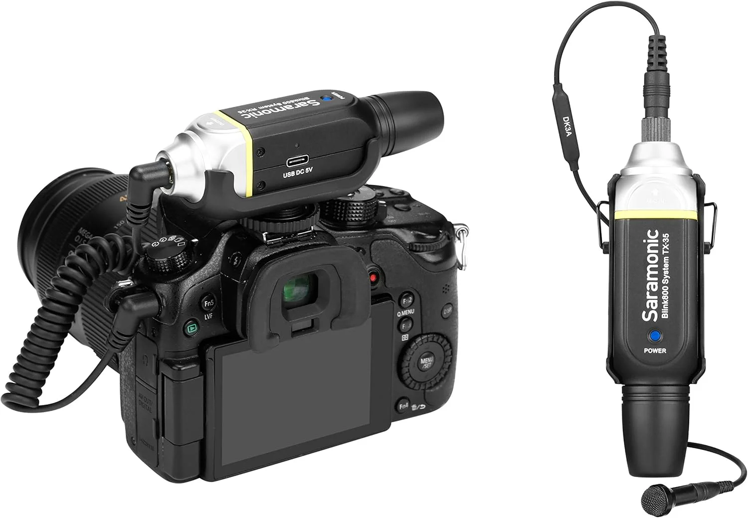 سیستم میکروفون یقه ای بی سیم دیجیتال امنی سارامونیک Blink 800 B1 (5.8 گیگاهرتز)