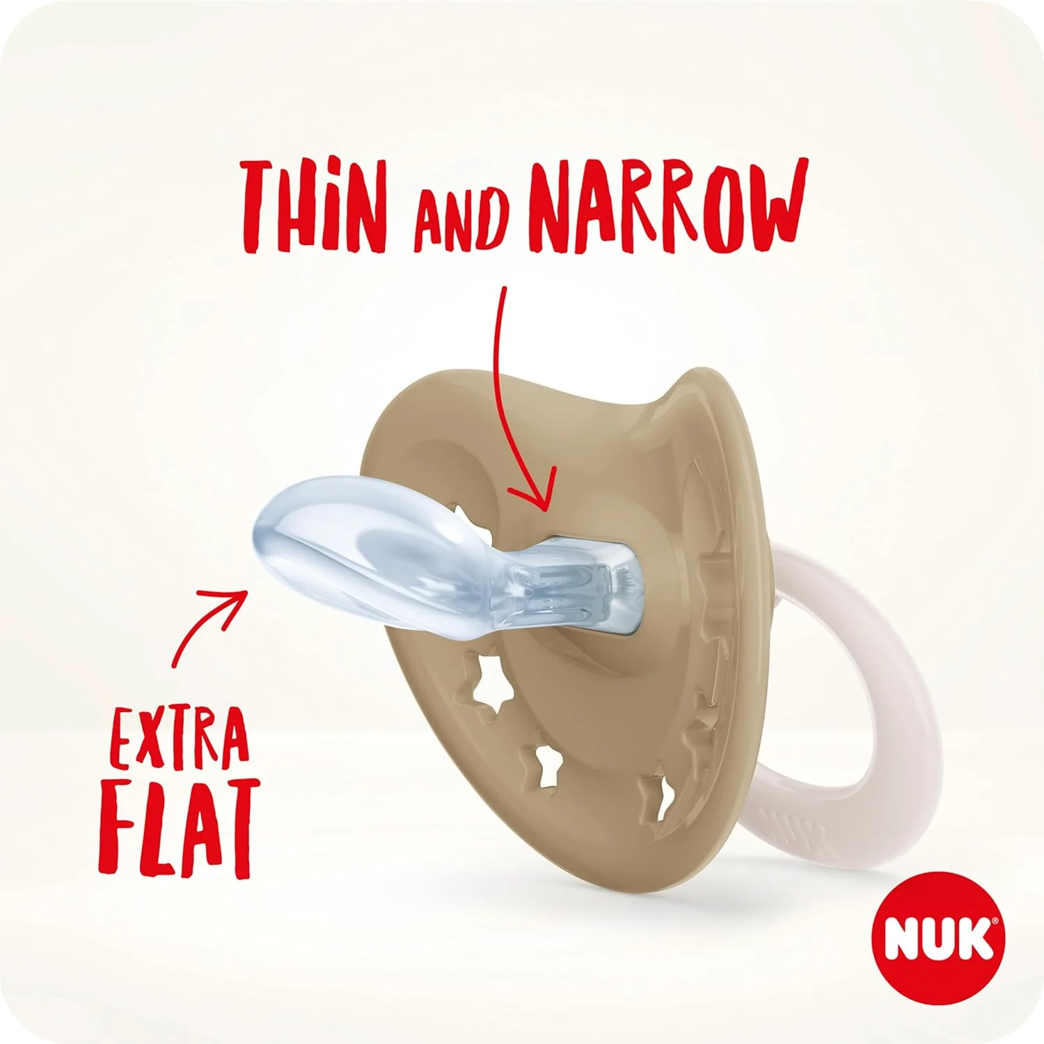 پستانک نوزاد شب و روز NUK Signature | 18-36 ماه | تسکین دهنده 95% نوزادان | پستانک سیلیکونی فاقد BPA با شکل قلب | شب تاب | طرح قلب | بسته 4 عددی پستانک نوزاد شب و روز NUK Signature | 18-36 ماه | تسکین دهنده 95% نوزادان | پستانک سیلیکونی فاقد BPA با شکل قلب | شب تاب | طرح قلب | بسته 4 عددی