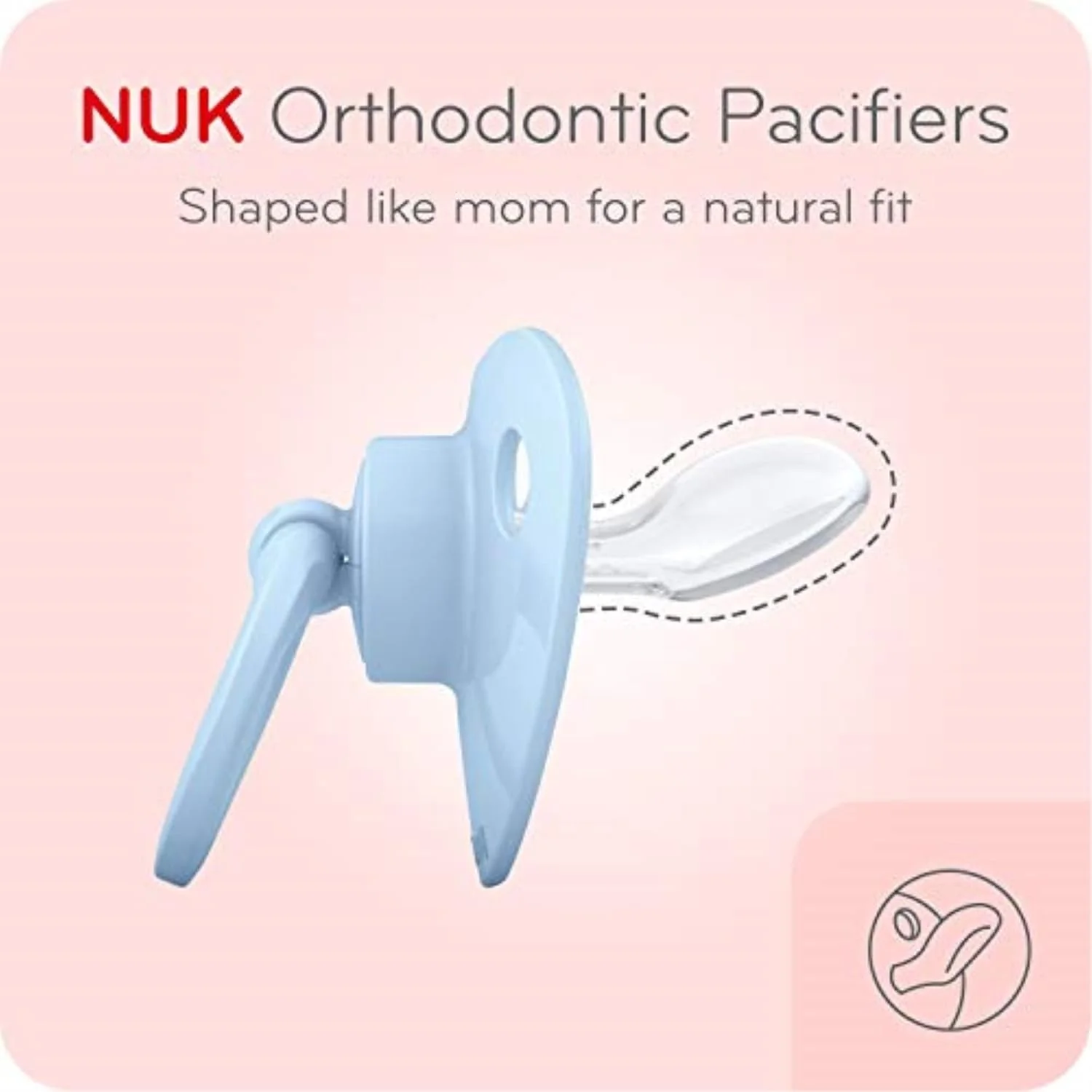 پستانک ارتودنسی راحت NUK، بنفش متنوع، 18-36 ماه، 2 عدد، طراحی نرم و بادوام برای راحتی کودک پستانک ارتودنسی راحت NUK، بنفش متنوع، 18-36 ماه، 2 عدد، طراحی نرم و بادوام برای راحتی کودک