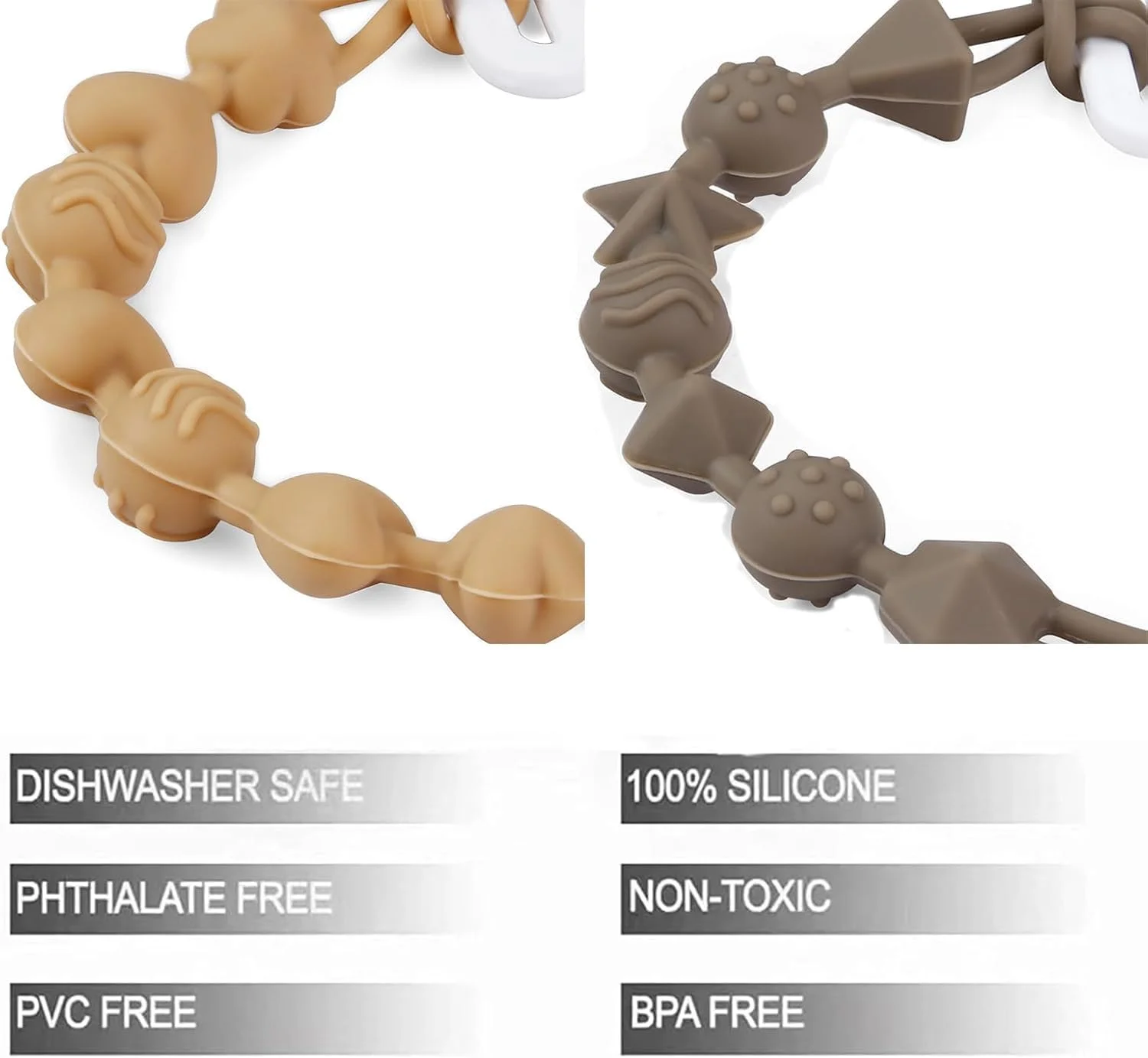 پک 7 عددی زنجیر پستانک سیلیکونی PandaEar - زنجیر پستانک با طراحی پیوسته برای پسران و دختران - زنجیر نگهدارنده پستانک جهانی برای اسباب بازی پک 7 عددی زنجیر پستانک سیلیکونی PandaEar - زنجیر پستانک با طراحی پیوسته برای پسران و دختران - زنجیر نگهدارنده پستانک جهانی برای اسباب بازی