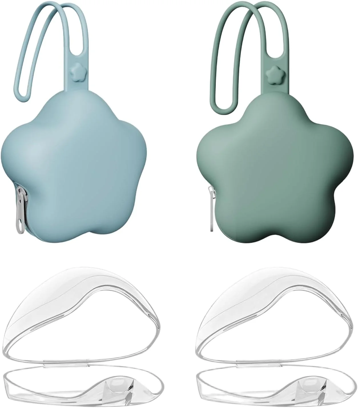 کیف نگهدارنده پستانک، 2 عدد کیف سیلیکونی پستانک و 2 عدد محفظه شفاف نگهداری سر پستانک، جعبه های نگهداری پستانک کودک فاقد BPA برای مسافرت و استفاده در حال حرکت، محافظ پستانک کودک کیف نگهدارنده پستانک، 2 عدد کیف سیلیکونی پستانک و 2 عدد محفظه شفاف نگهداری سر پستانک، جعبه های نگهداری پستانک کودک فاقد BPA برای مسافرت و استفاده در حال حرکت، محافظ پستانک کودک