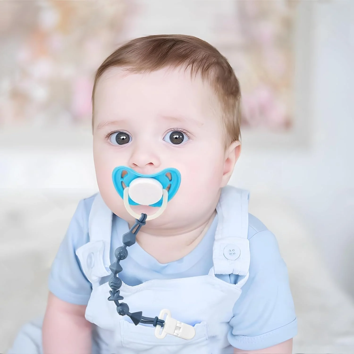 بند اسباب بازی و گیره پستانک سیلیکونی پاندا ایر، 8 عددی، بند پستانک سیلیکونی طرح دایناسور و گیره نگهدارنده پستانک با طراحی یک تکه برای نوزادان پسر و دختر بند اسباب بازی و گیره پستانک سیلیکونی پاندا ایر، 8 عددی، بند پستانک سیلیکونی طرح دایناسور و گیره نگهدارنده پستانک با طراحی یک تکه برای نوزادان پسر و دختر