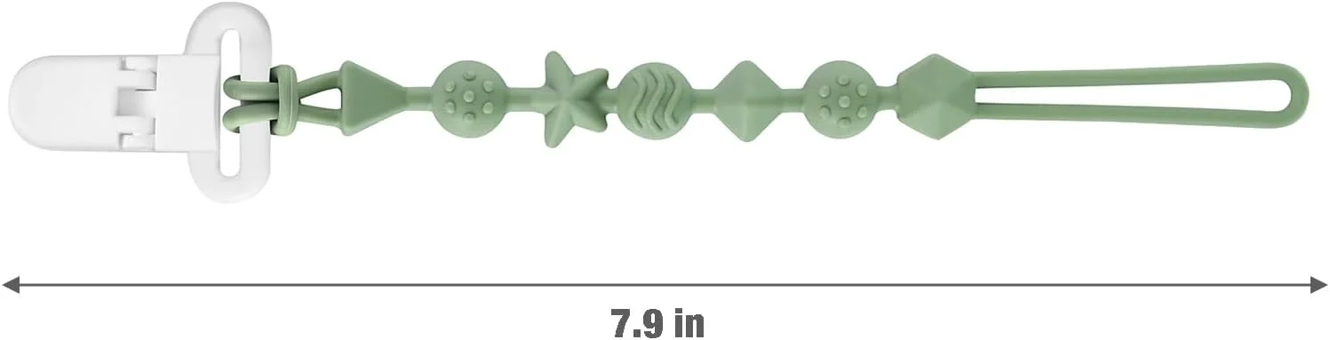 پک 7 عددی زنجیر پستانک سیلیکونی PandaEar - زنجیر پستانک با طراحی پیوسته برای پسران و دختران - زنجیر نگهدارنده پستانک جهانی برای اسباب بازی پک 7 عددی زنجیر پستانک سیلیکونی PandaEar - زنجیر پستانک با طراحی پیوسته برای پسران و دختران - زنجیر نگهدارنده پستانک جهانی برای اسباب بازی
