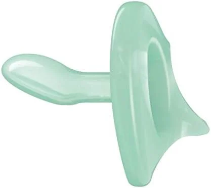 پستانک ارتودنسی کودک نوک مدل Sensitive مناسب پوست حساس 0-6 ماه، 100% سیلیکون، فاقد BPA، آبی و سبز، بسته 2 عددی