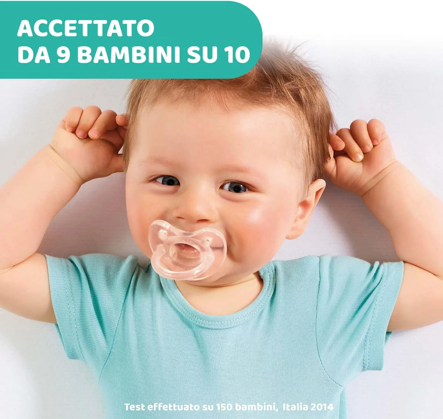 پستانک سیلیکونی چیکو Physioforma مناسب 16-36 ماه، نرم و لطیف، پشتیبانی از تنفس فیزیولوژیکی و ترویج رشد مناسب دهان، آبی فیروزه ای و آبی روشن، 4 عدد