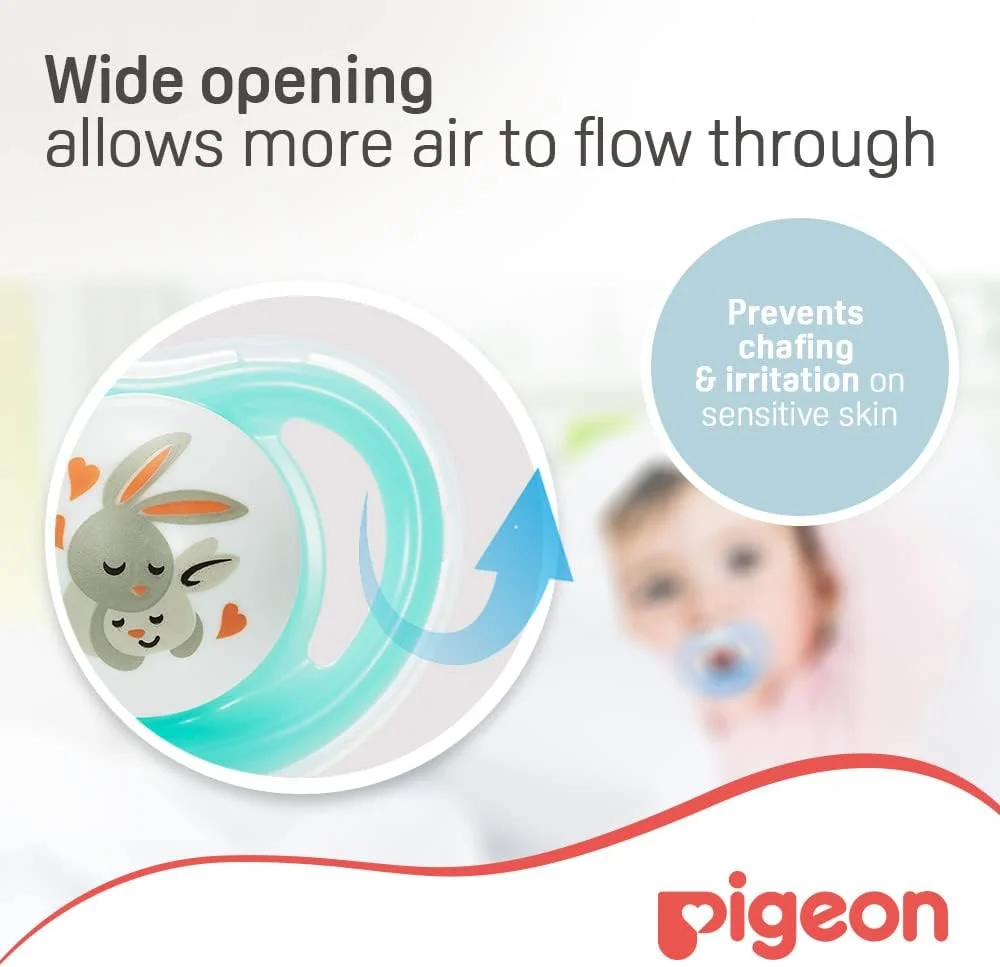 پستانک مینی لایت Pigeon، فوق العاده سبک وزن، سرپستانک سیلیکونی نرم، جریان هوای بیشتر، فاقد BPA، سایز S مناسب برای نوزادان دختر و پسر، 0+ ماه، شفاف پستانک مینی لایت Pigeon، فوق العاده سبک وزن، سرپستانک سیلیکونی نرم، جریان هوای بیشتر، فاقد BPA، سایز S مناسب برای نوزادان دختر و پسر، 0+ ماه، شفاف