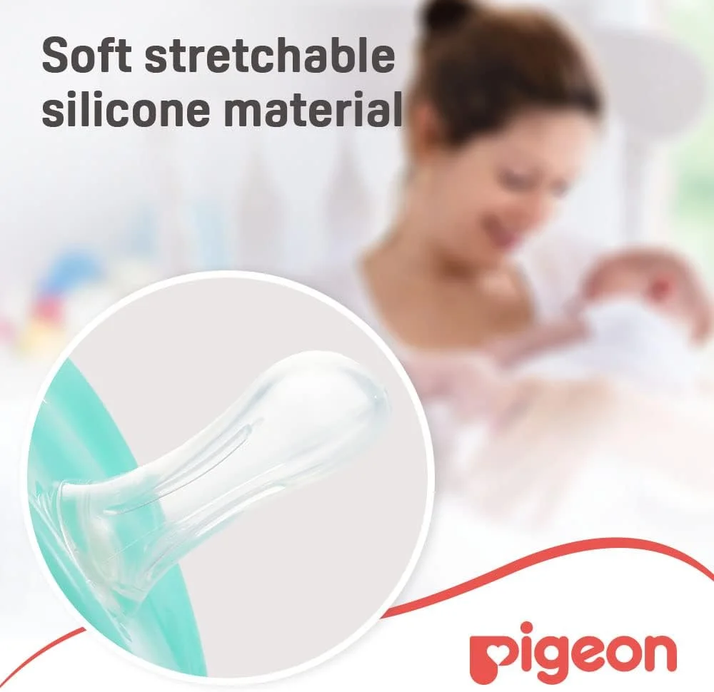 پستانک مینی لایت Pigeon، فوق العاده سبک وزن، سرپستانک سیلیکونی نرم، جریان هوای بیشتر، فاقد BPA، سایز S مناسب برای نوزادان دختر و پسر، 0+ ماه، شفاف پستانک مینی لایت Pigeon، فوق العاده سبک وزن، سرپستانک سیلیکونی نرم، جریان هوای بیشتر، فاقد BPA، سایز S مناسب برای نوزادان دختر و پسر، 0+ ماه، شفاف
