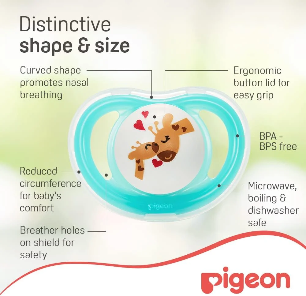 پستانک ارتودنسی دخترانه سایز بزرگ L دوقلو پیجن مدل Minilight، یک عدد پستانک ارتودنسی دخترانه سایز بزرگ L دوقلو پیجن مدل Minilight، یک عدد