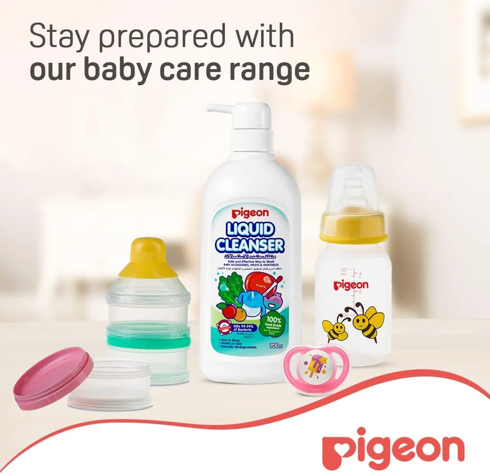 پستانک مینی لایت پیigeon، فوق العاده سبک وزن، سرپستانک سیلیکونی نرم، جریان هوای بیشتر، فاقد BPA، سایز M، 6+ ماه، شفاف پستانک مینی لایت پیigeon، فوق العاده سبک وزن، سرپستانک سیلیکونی نرم، جریان هوای بیشتر، فاقد BPA، سایز M، 6+ ماه، شفاف