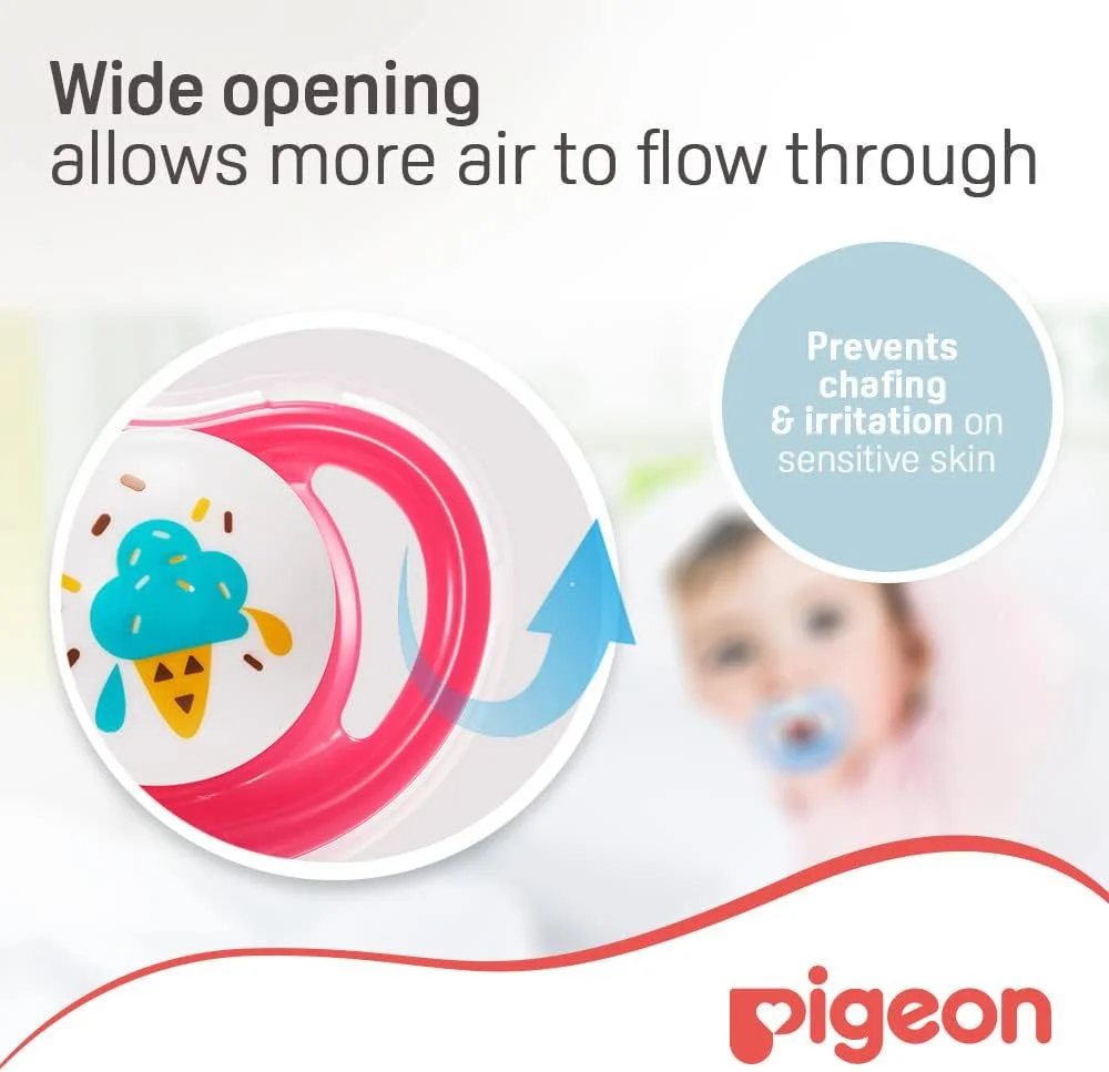 پستانک مینی لایت پیجون، فوق العاده سبک وزن، سرپستانک سیلیکونی نرم، جریان هوای بیشتر، فاقد BPA و BPS، سایز L، 12+ ماه، شفاف پستانک مینی لایت پیجون، فوق العاده سبک وزن، سرپستانک سیلیکونی نرم، جریان هوای بیشتر، فاقد BPA و BPS، سایز L، 12+ ماه، شفاف