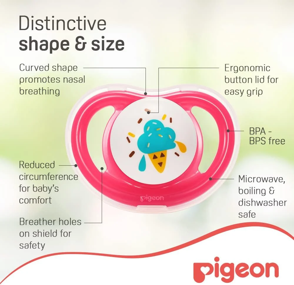 پستانک مینی لایت پیجون، فوق العاده سبک وزن، سرپستانک سیلیکونی نرم، جریان هوای بیشتر، فاقد BPA و BPS، سایز L، 12+ ماه، شفاف پستانک مینی لایت پیجون، فوق العاده سبک وزن، سرپستانک سیلیکونی نرم، جریان هوای بیشتر، فاقد BPA و BPS، سایز L، 12+ ماه، شفاف