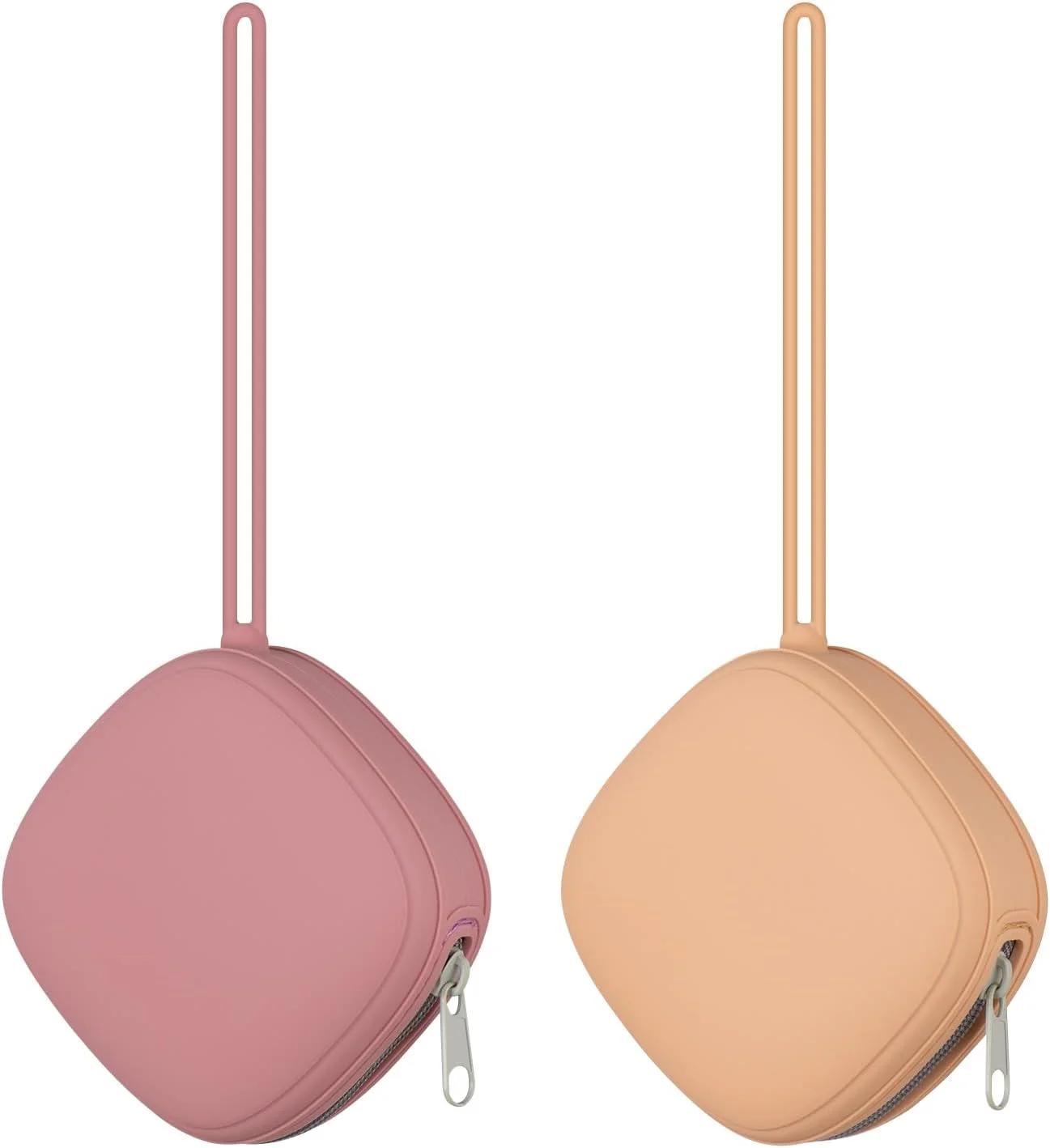 جاسوئیچی پستانک سیلیکونی Swelive، بسته 2 عددی، کیف قابل حمل پستانک برای کیف پوشک، بدون BPA، کیف سیلیکونی پستانک نوزاد برای پسران و دختران (زردآلویی+صورتی پودری) جاسوئیچی پستانک سیلیکونی Swelive، بسته 2 عددی، کیف قابل حمل پستانک برای کیف پوشک، بدون BPA، کیف سیلیکونی پستانک نوزاد برای پسران و دختران (زردآلویی+صورتی پودری)