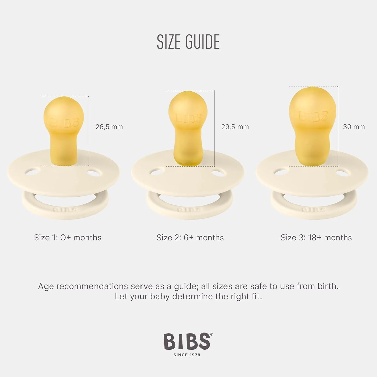پستانک ارتودنسی 2 عددی BIBS Colour، فاقد BPA، لاتکس طبیعی گرد، سایز 2 (6-18 ماه)، وانیلی/خردلی