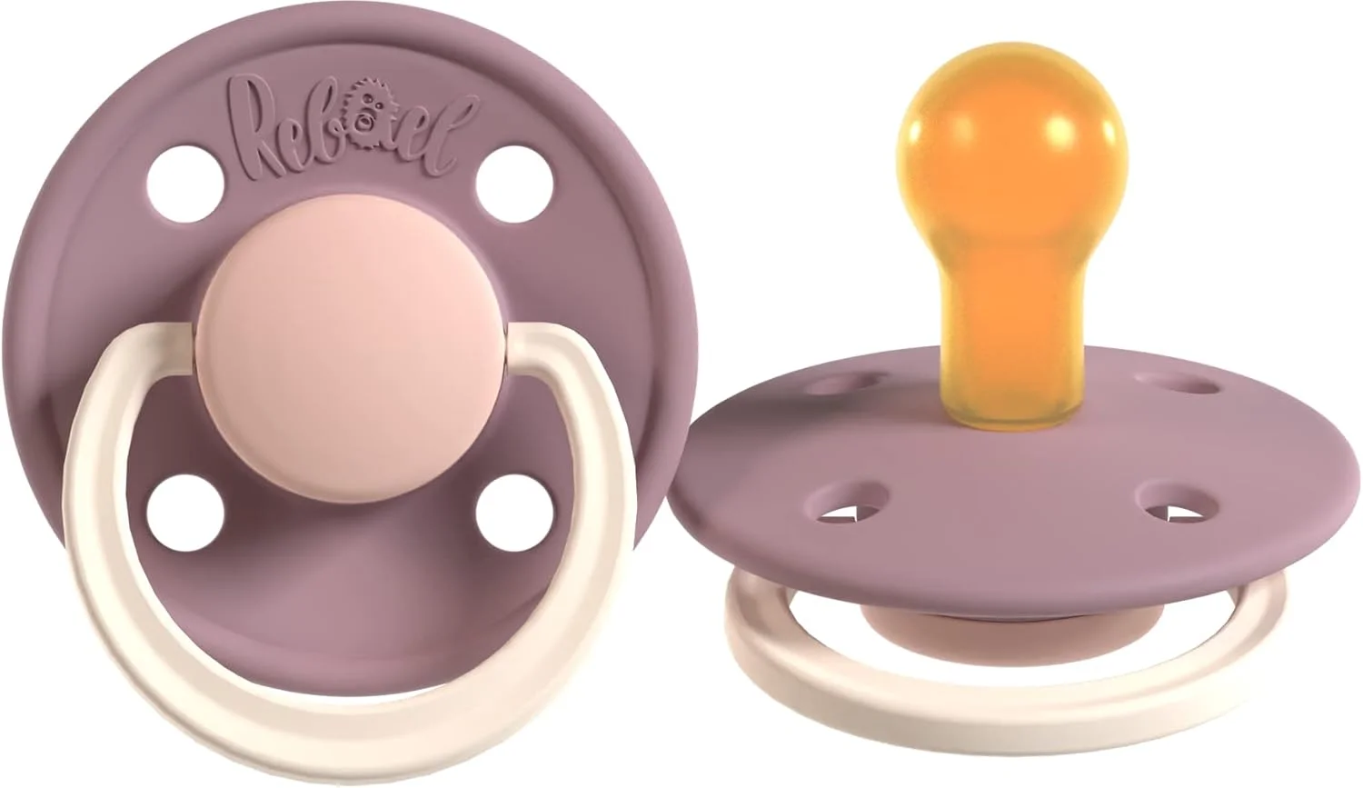 پستانک دوتایی کودک Rebael مناسب 6 تا 18 ماه - پستانک گرد لاستیکی طبیعی راحت، پستانک های ایمن و آسان برای استریل کردن - 1 بسته لوازم ضروری نوزاد | سانگریا پستانک دوتایی کودک Rebael مناسب 6 تا 18 ماه - پستانک گرد لاستیکی طبیعی راحت، پستانک های ایمن و آسان برای استریل کردن - 1 بسته لوازم ضروری نوزاد | سانگریا
