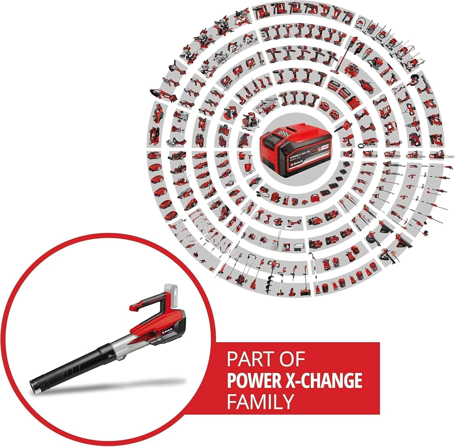 دمنده برگ شارژی اینهل مدل GE-LB 18/200 Li GK-Solo پاور X-Change دمنده برگ شارژی اینهل مدل GE-LB 18/200 Li GK-Solo پاور X-Change