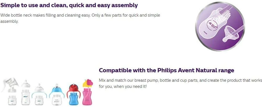 شیشه شیر نچرال 260 میل اونت فیلیپس مدل SCF013/37 - بسته 3 عددی شیشه شیر نچرال 260 میل اونت فیلیپس مدل SCF013/37 - بسته 3 عددی