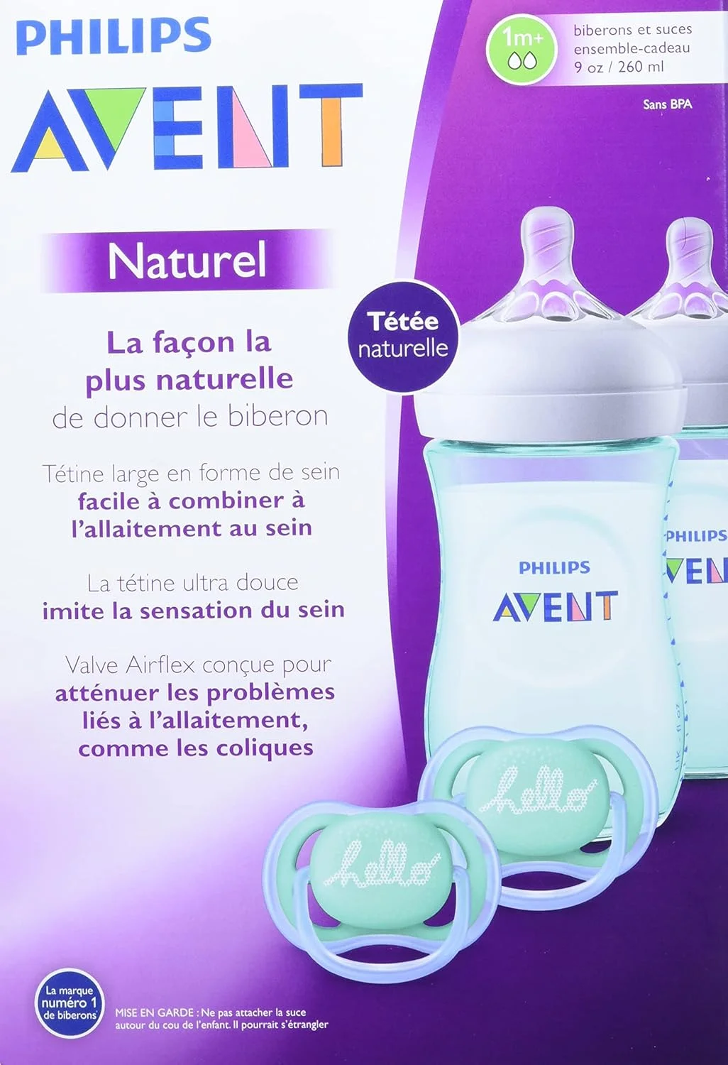 ست هدیه شیشه شیر نچرال اونت فیلیپس بنفش آبی 075020068729 ست هدیه شیشه شیر نچرال اونت فیلیپس بنفش آبی 075020068729