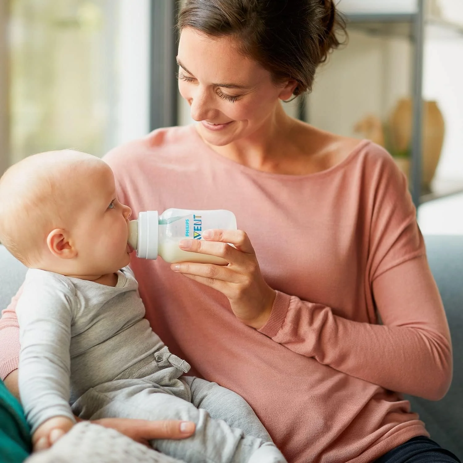 شیشه شیر ضد نفخ Philips Avent با دریچه هوا، 125 میلی لیتر، بسته 1 عددی، شفاف