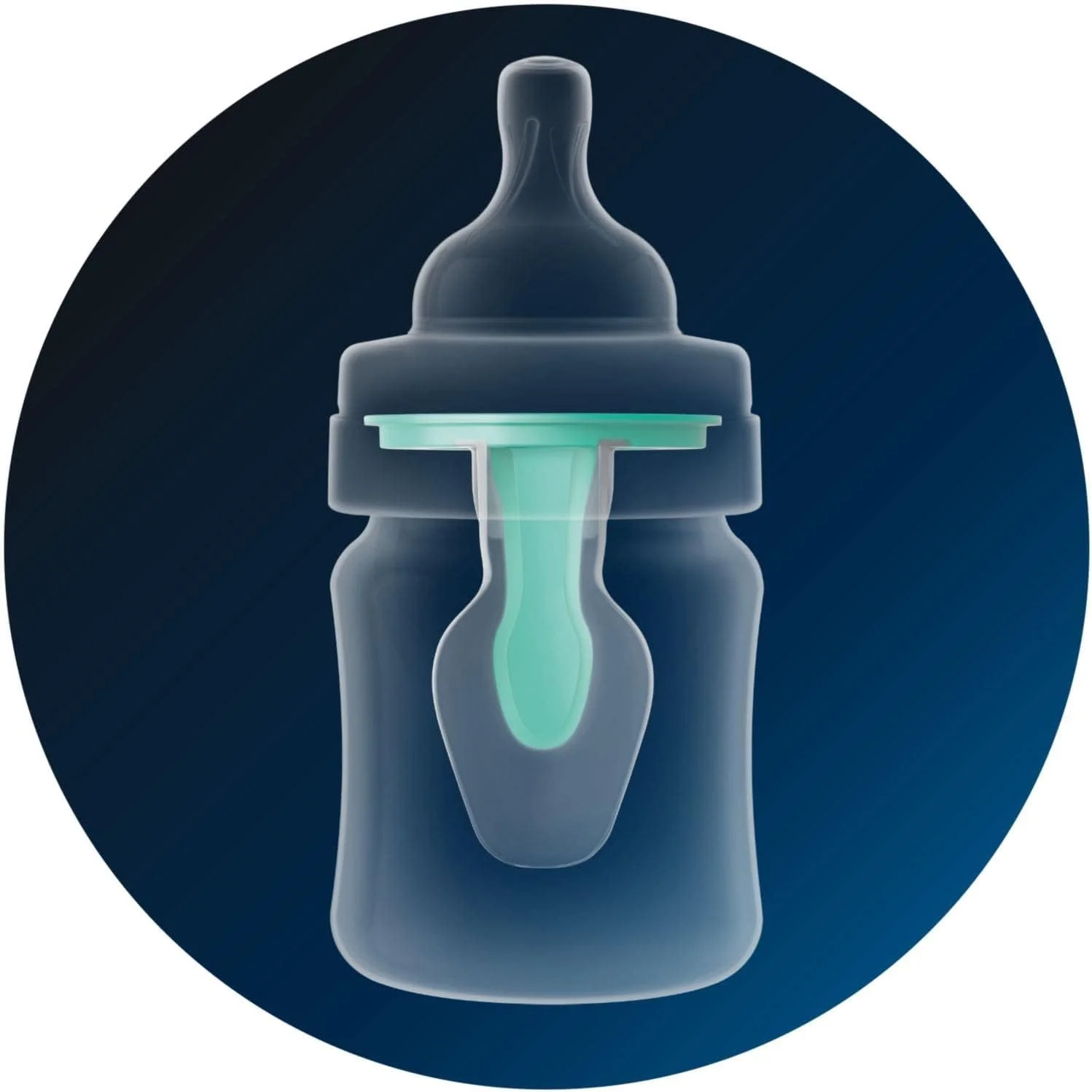 شیشه شیر ضد نفخ Philips Avent با دریچه هوا، 125 میلی لیتر، بسته 1 عددی، شفاف